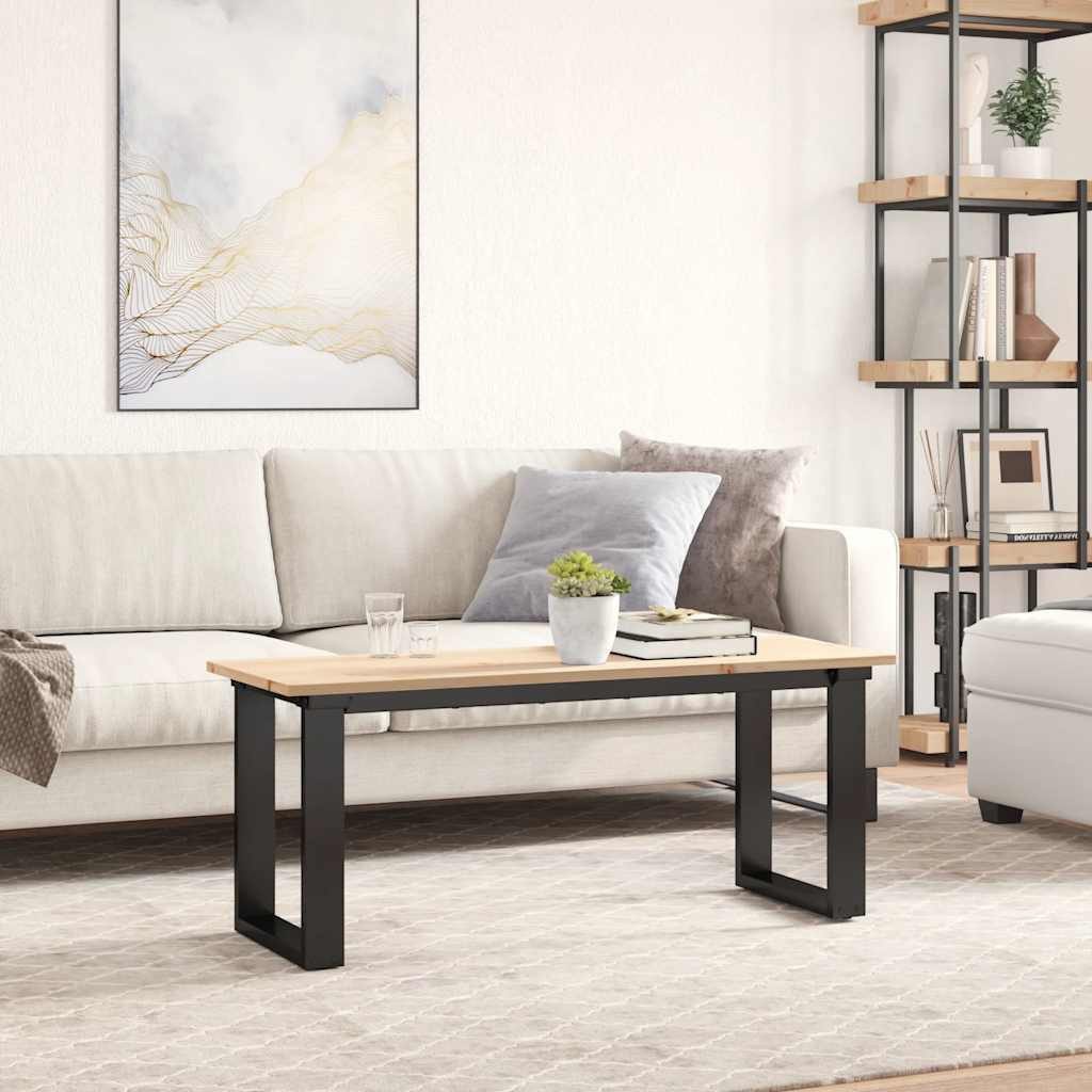 furnicato Tischplatte aus massivem Kiefernholz 110 x 40 x 1,7 cm naturfarben (1 St), Rustikale Couchtischplatte mit Aststellen für den Essbereich