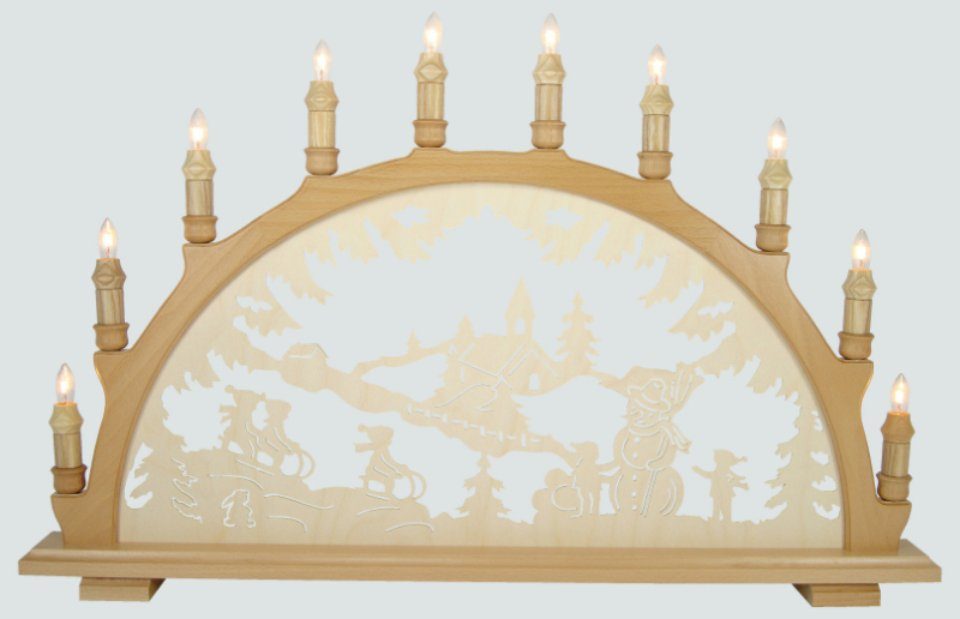 Osterhase Lenk und Sohn Lichterbogen Winterlandschaft