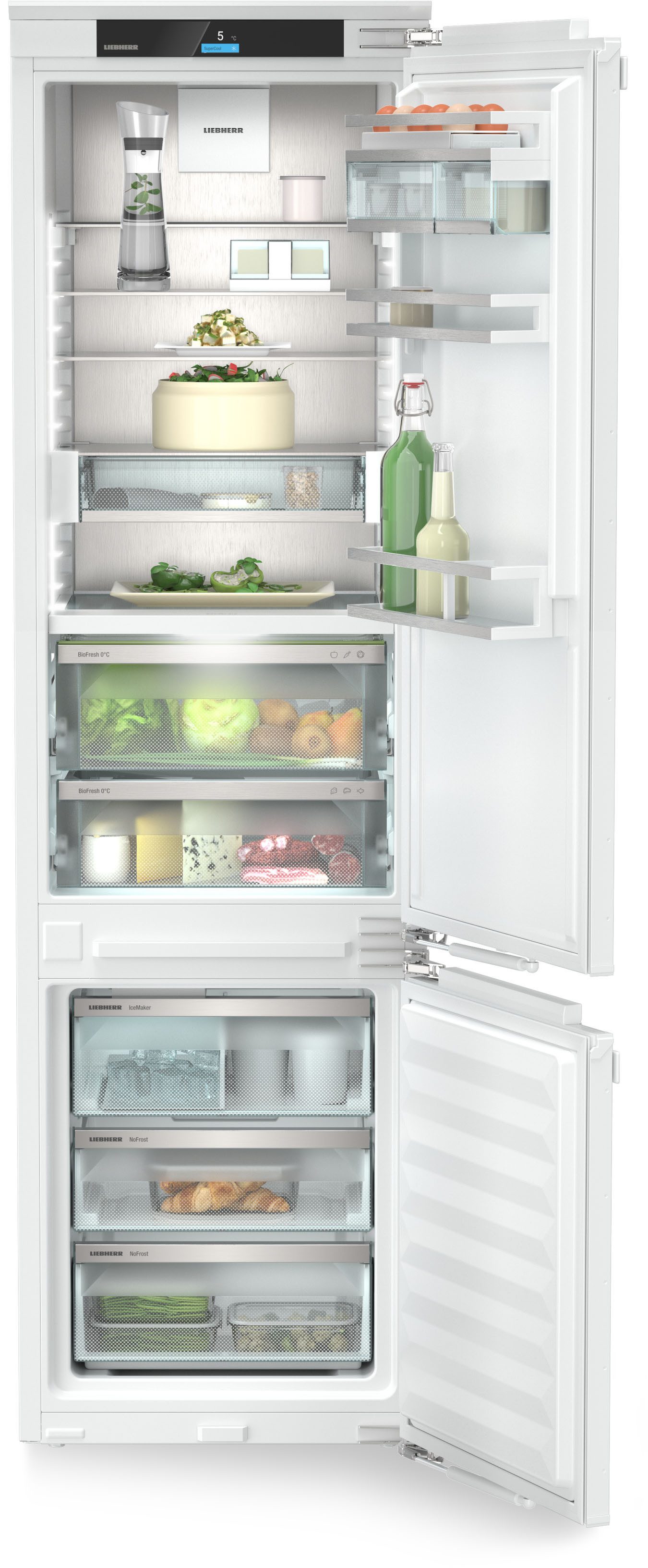 Liebherr Einbaukühlgefrierkombination ICBNci 5663-20, 193,8 cm hoch, 55,9 cm breit