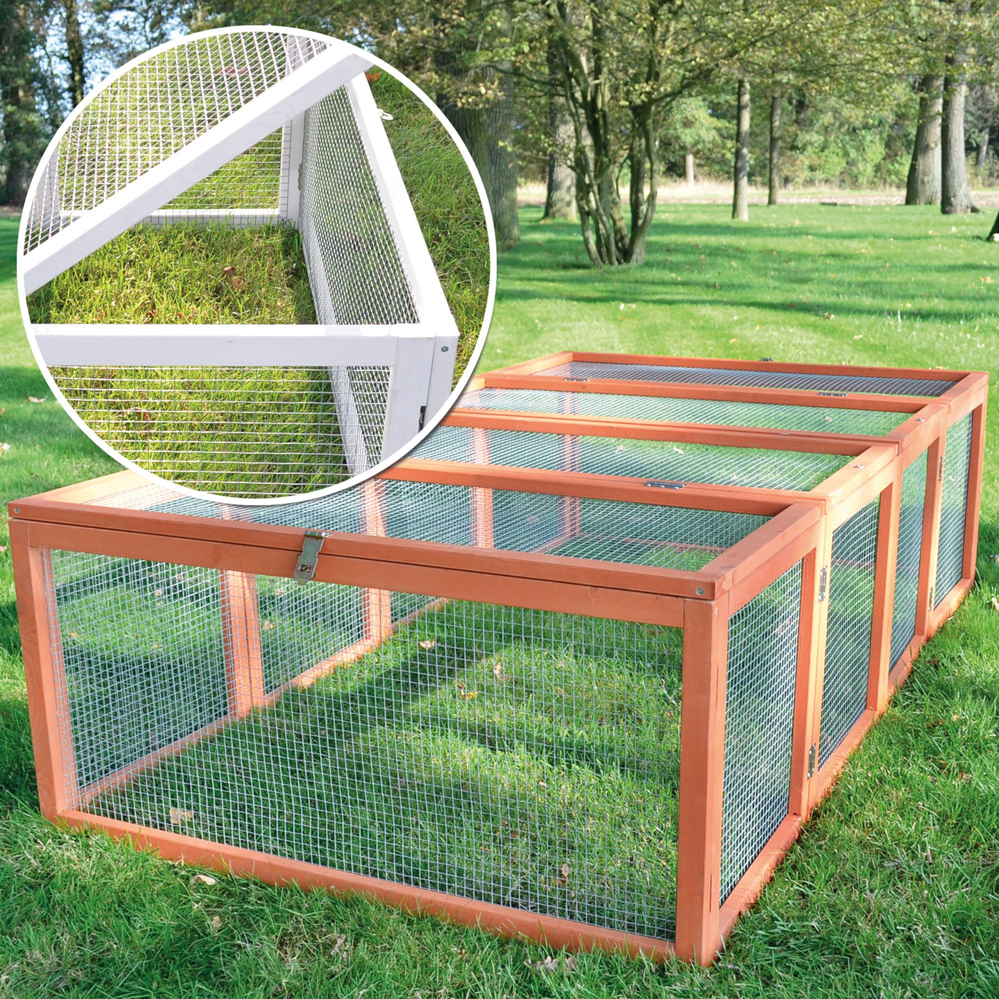 Zooprinz Freigehege Rabbit Run Hasen Kaninchen Auslauf Gehege, 100x48x181 c günstig online kaufen