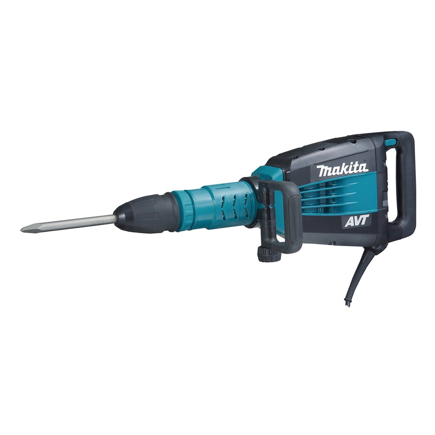 Makita Abbruchhammer HM1214C, 1510 in W, für SDS-max, (Set, inkl. Spitzmeißel, Долотоfett und Transportkoffer) SDS-max, Konstantelektronik, Sanftlauf