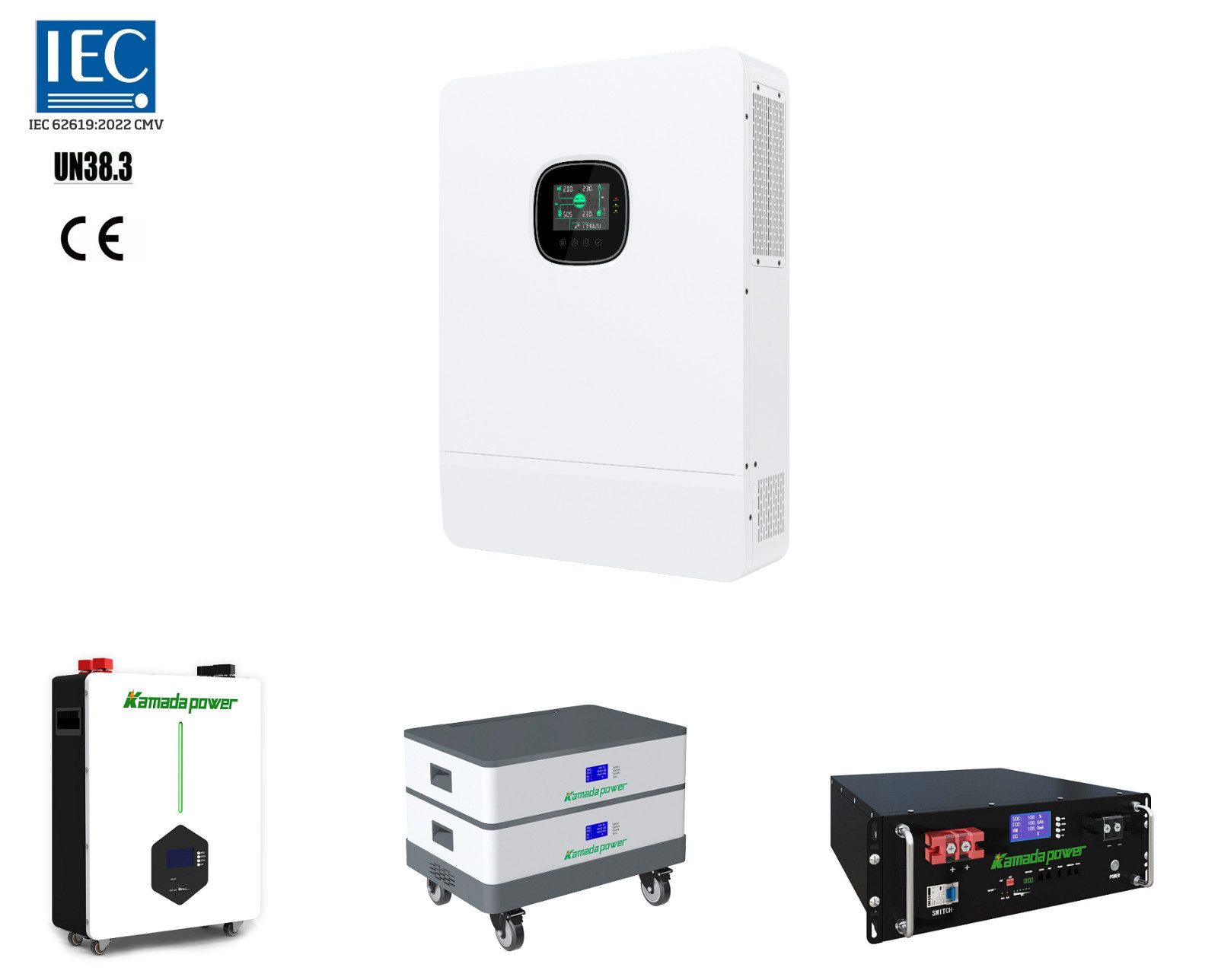 TZIpower Off-Grid Wechselrichter SRNE SPI-10K-SP 10kW mit Speicher 5-10kWh PV Solarakkus