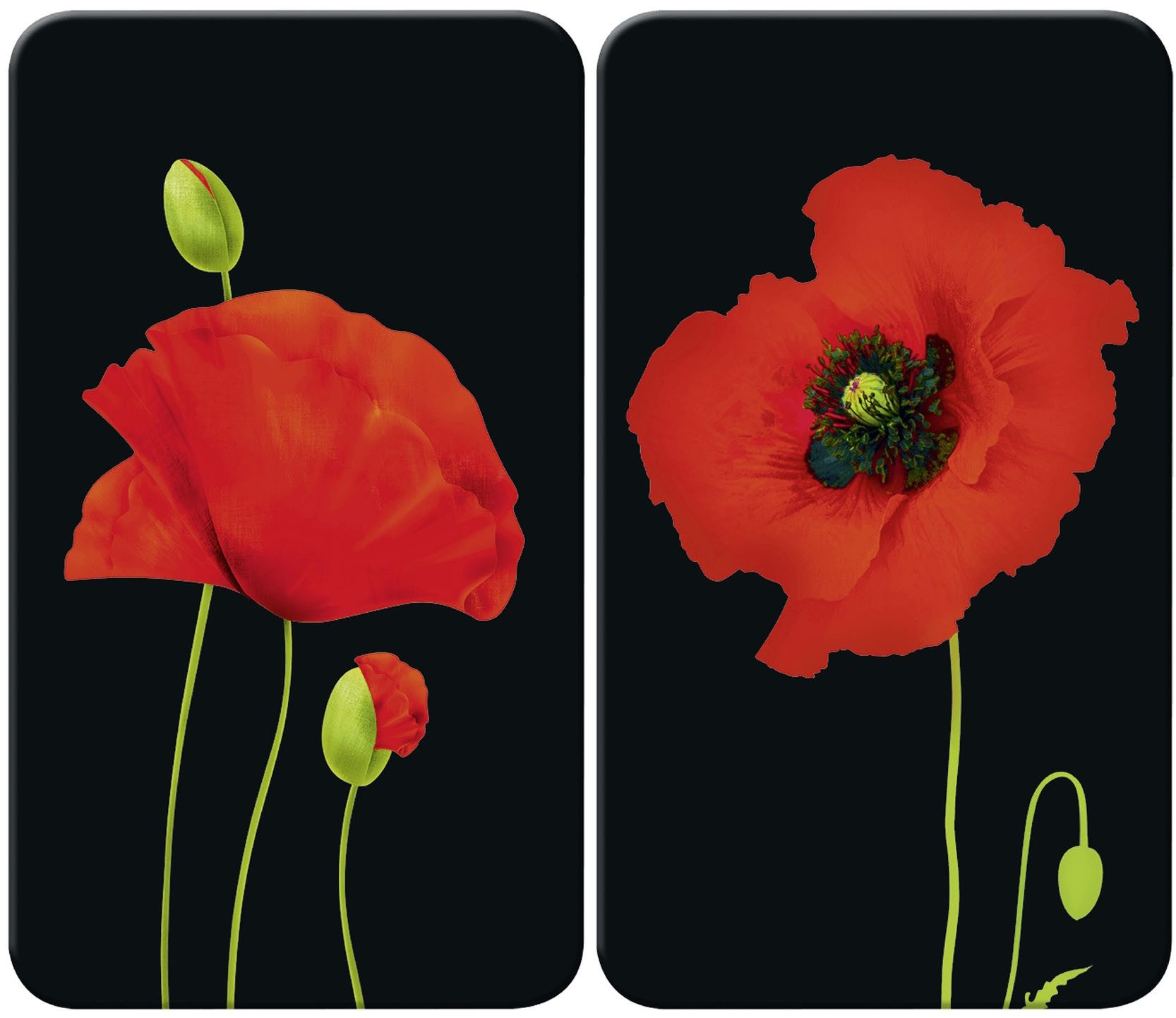 Herd-Abdeckplatte Universal Modell Mohn