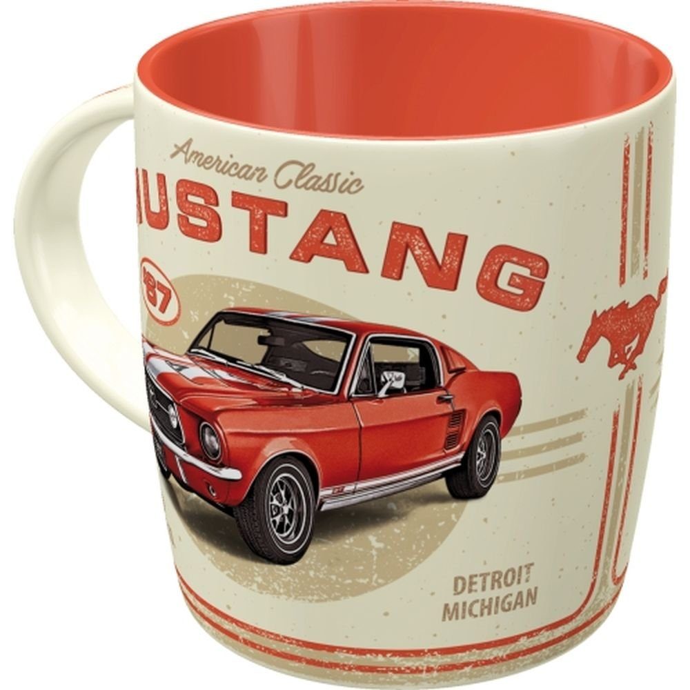 Nostalgic-Art Tasse Kaffeetasse - Ford Mustang - GT 1967 Red