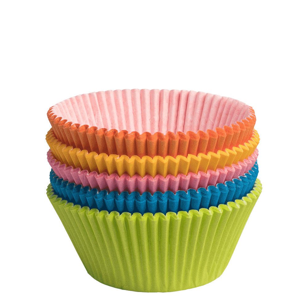 Demmler Muffinform 5012017524, Backförmchen farbig sort, 75 Muffinformen aus Pergamentersatz - Made in Germany