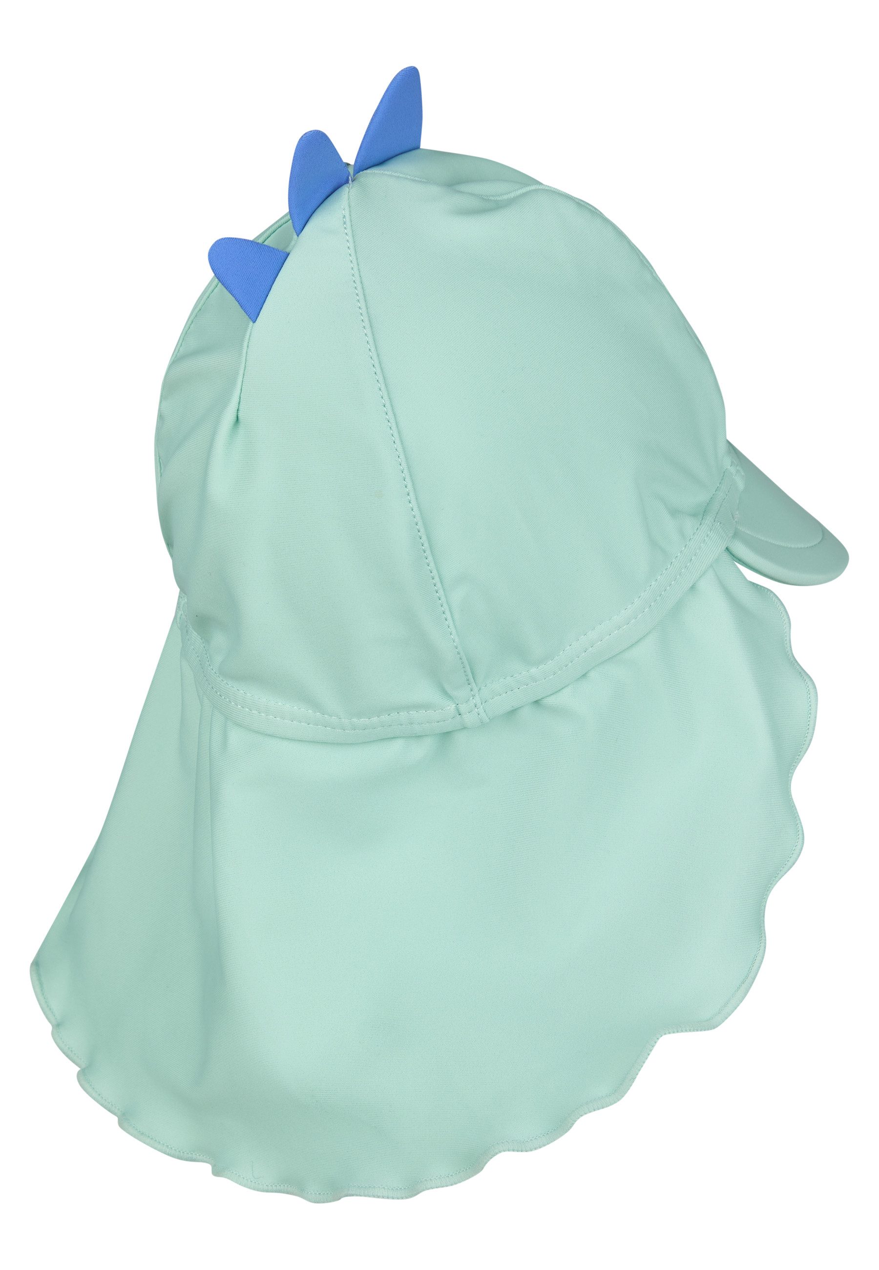 Sterntaler® Schirmmütze UV-Schutz 50+ Bademütze mit Nackenschutz Dino (1-St) Bademütze mit Nackenschutz, Dino-Zacken & Bindeband – Bild 2 von 5