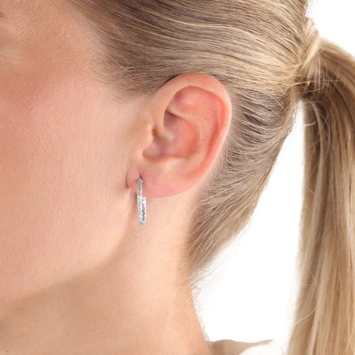 Amor Paar Creolen Amor Creolen für Damen, 925 Sterling Silber (Creolen, 2-t günstig online kaufen