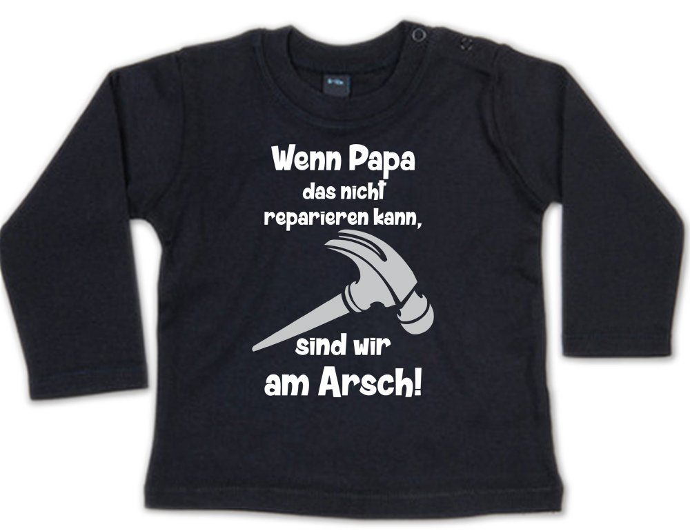 Ggraphics Longsleeve Wenn Papa das nicht reparieren kann, sind wir am