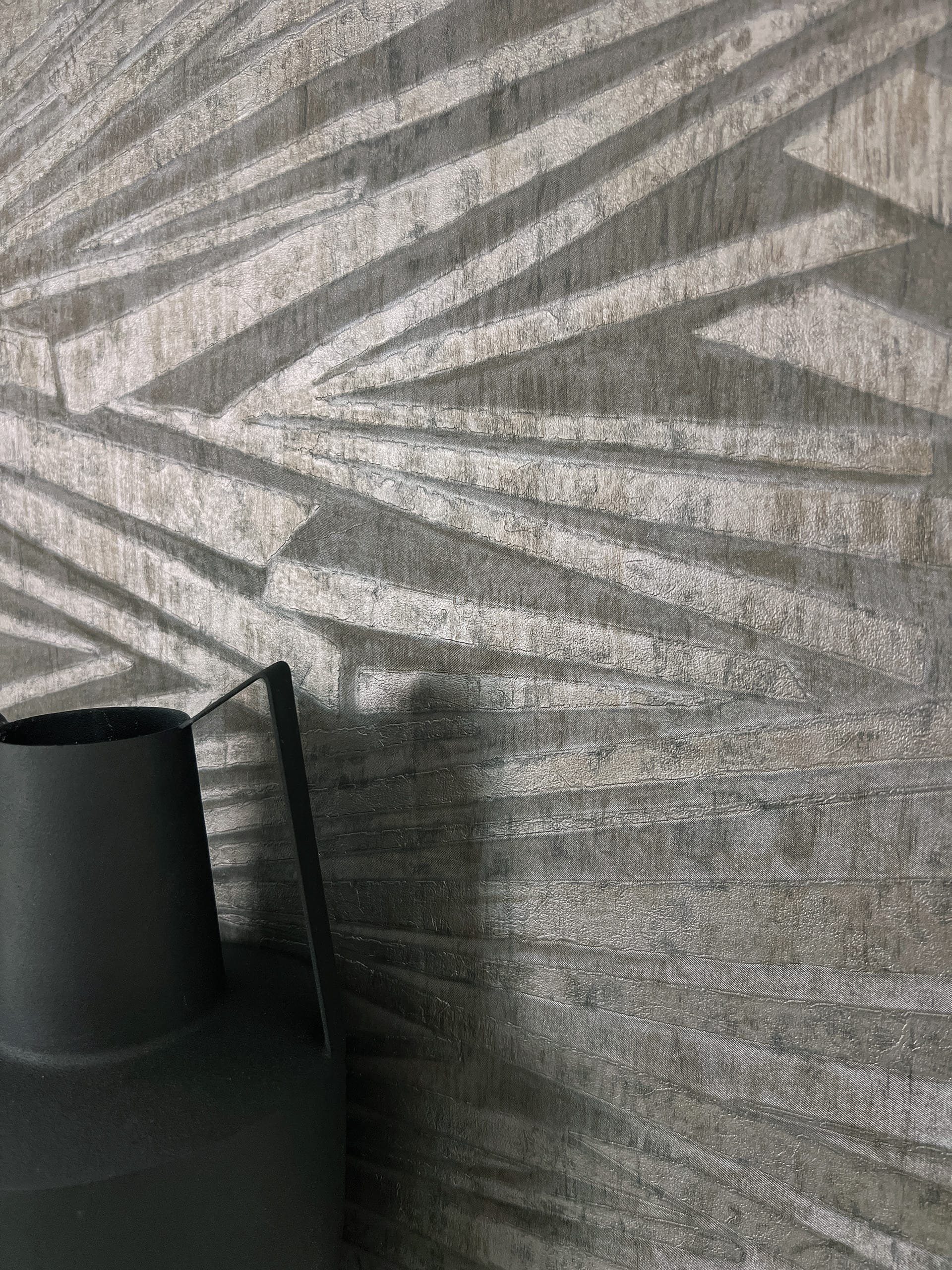 Newroom Vliestapete, Braun Tapete Glamour Linien günstig online kaufen
