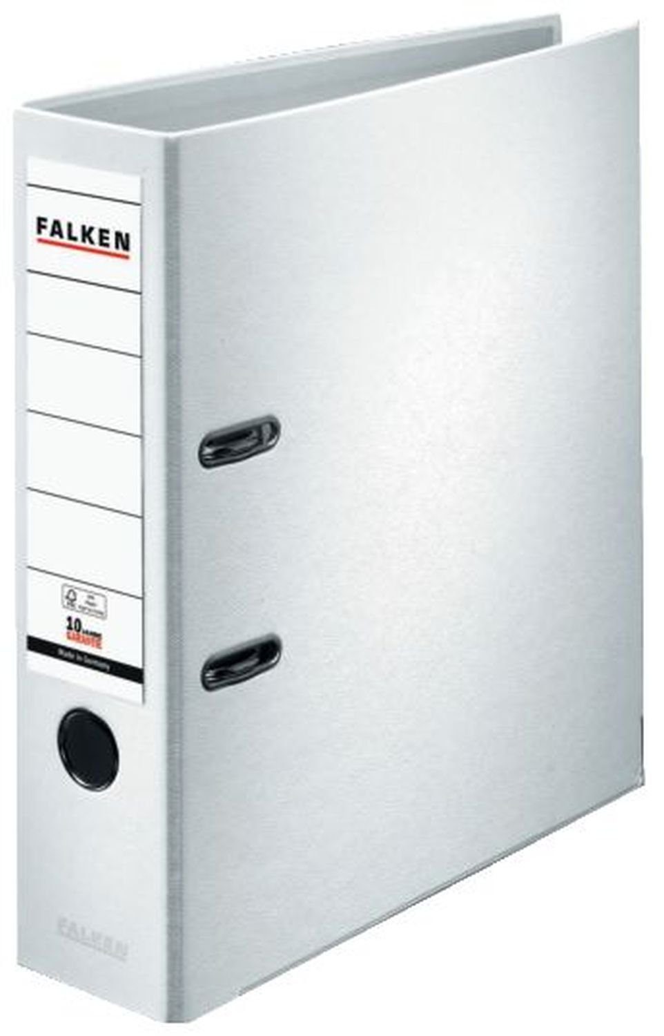 Falken Kugelschreiber Ordner PP-Color S80 - A4, 8 cm, weiß