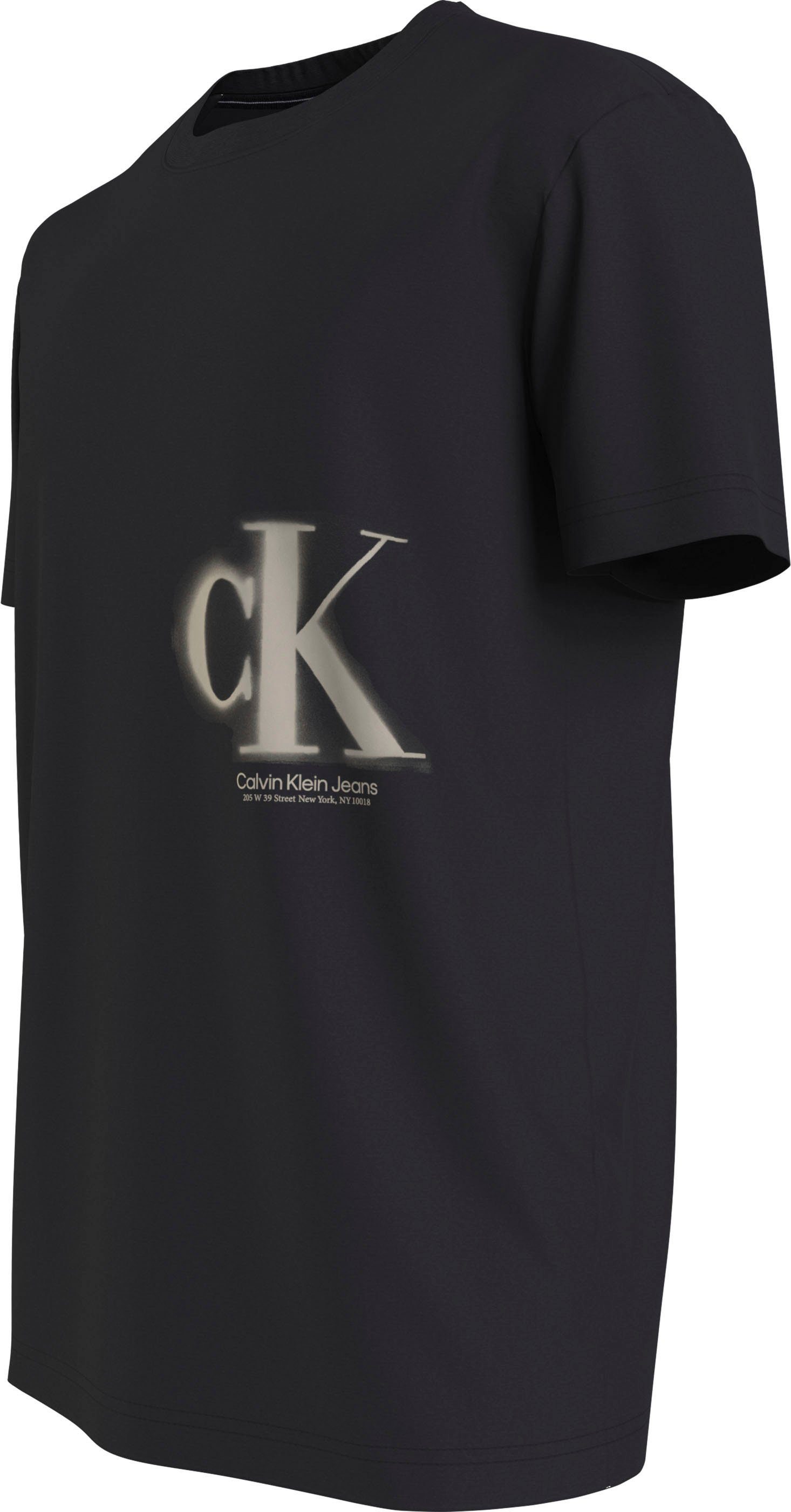 Jeans Black mit Klein Jeans Calvin Ck Logodruck Klein Calvin Kurzarmshirt