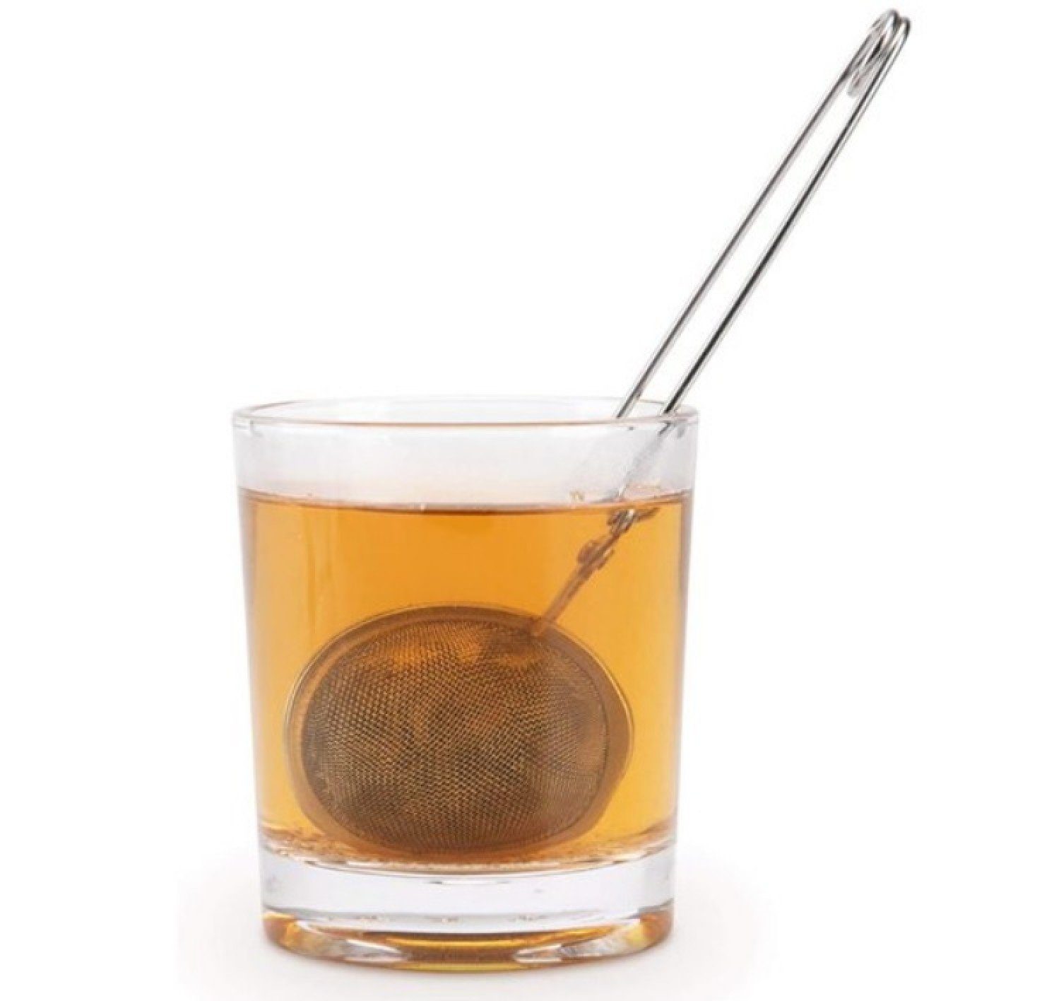 BAYLI Teesieb 13 Stück Teezange Teeklammer Blätter Edelstahl, Set 13er für aus lose