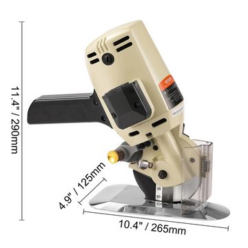 VEVOR Schneideunterlage 250 W, Elektrischer Klingengröße: 100 mm, Maximale Schnittdicke: 27 mm