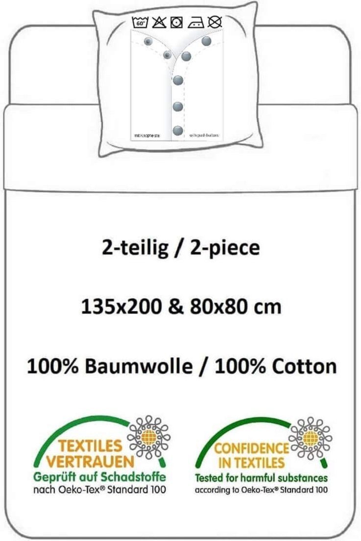 BrandMac Kinderbettwäsche Bettwäsche Fußball Kissenbezug 80 günstig online kaufen