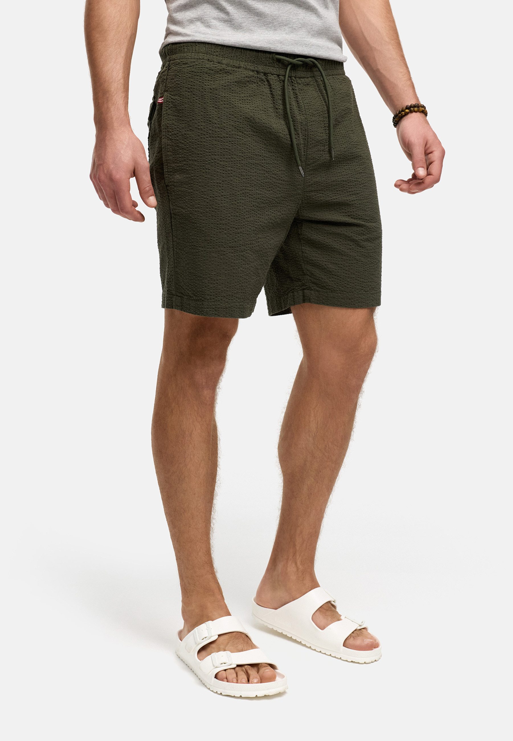 INDICODE Shorts Herren INAlizzo Sommershorts Herrenshorts aus Seersucker-Material für maximale Luftzirkulation an warmen Tagen – Bild 4 von 5