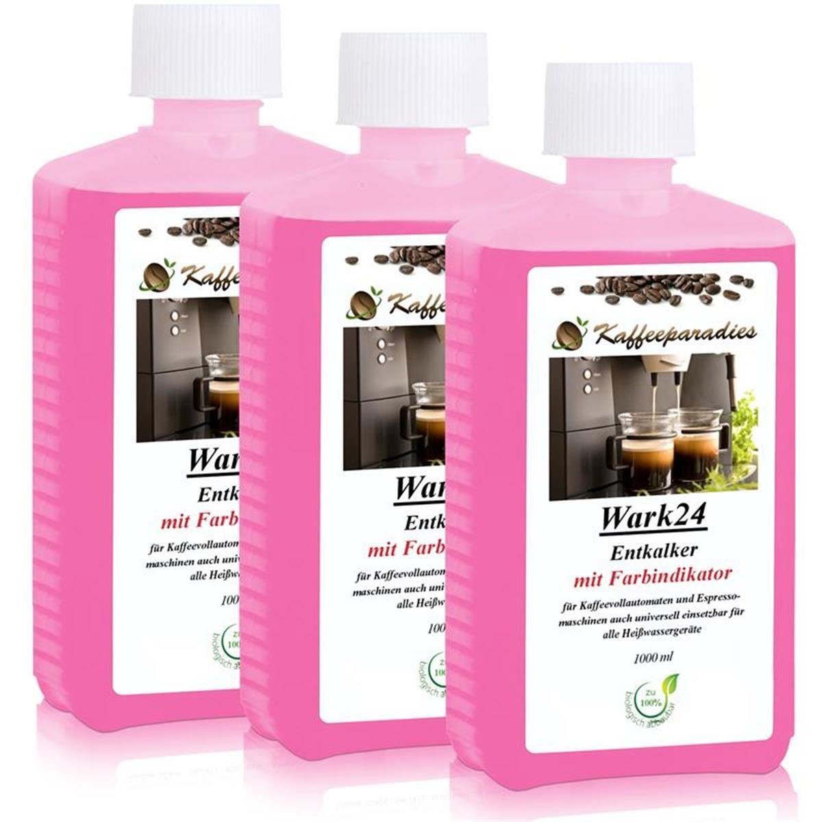 Wark24 Wark24 Flüssig Entkalker 1L für Kaffeevollautomat Siemens, Phillips (3 Entkalker