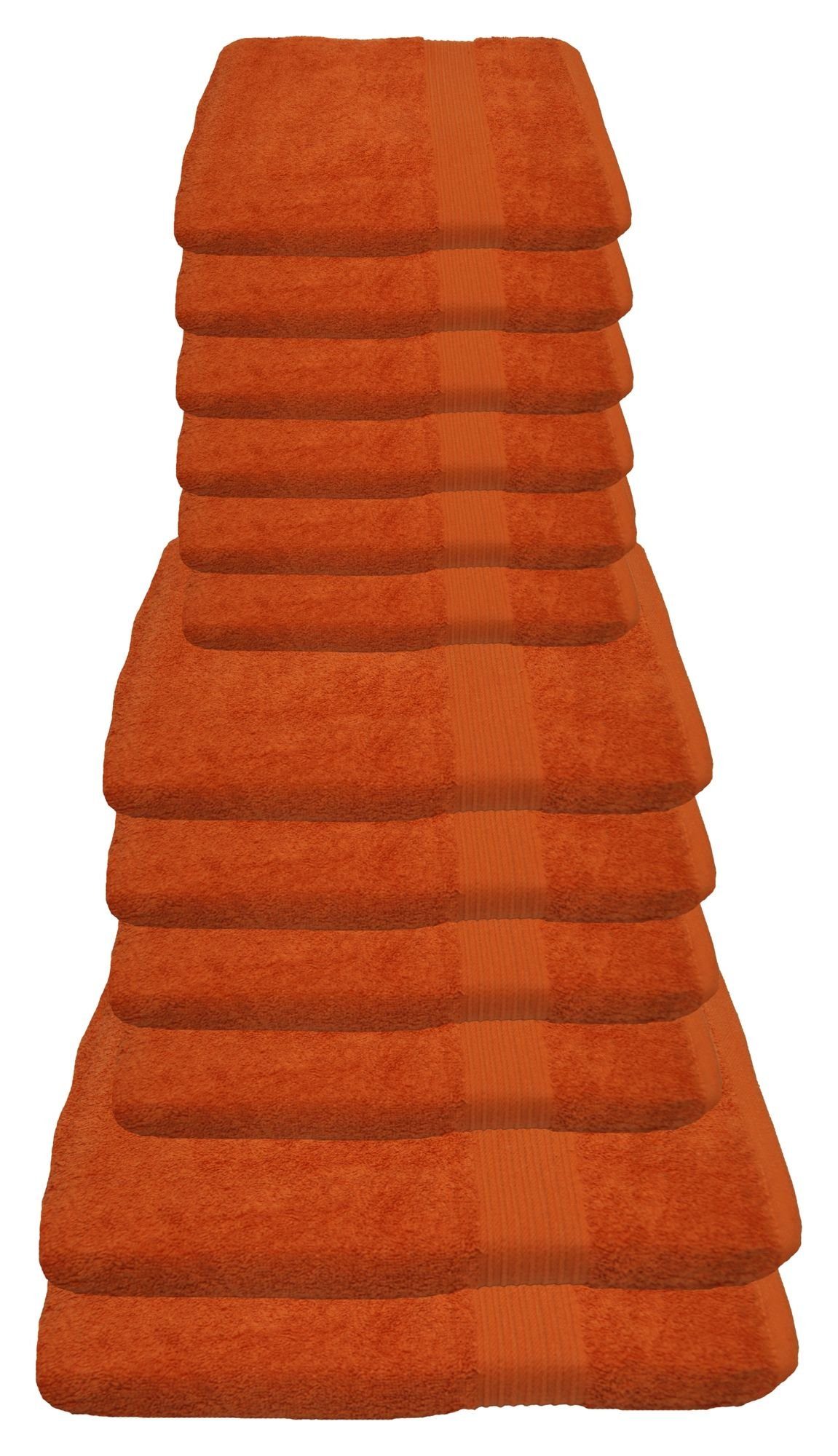 Julie Julsen Handtücher 12-Handtücher-Terrakotta, Baumwolle (12-St) günstig online kaufen