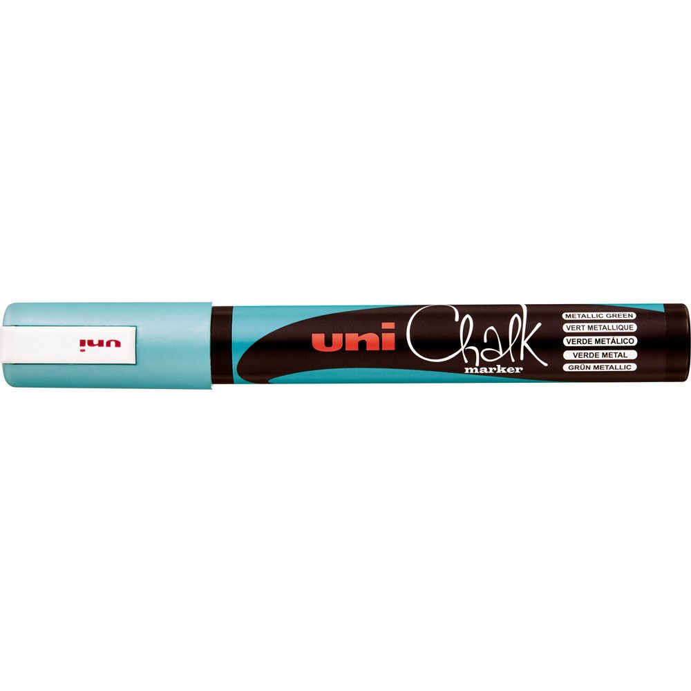 Mitsubishi Marker uni-ball Kreidemarker Chalk marker PWE5M, grün metallic