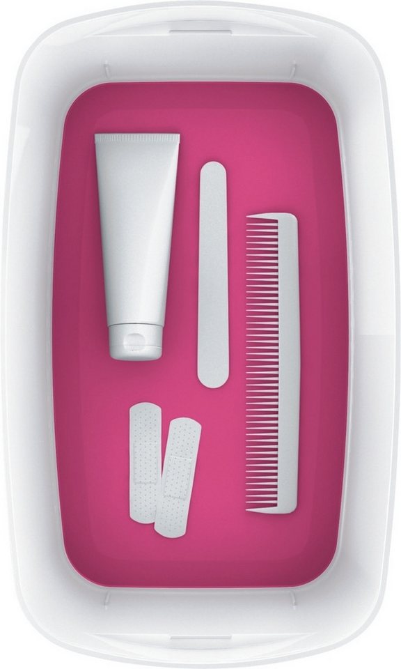 Thumbnail - LEITZ Aufbewahrungsbox Aufbewahrungsbox myBox klein A5 mit Deckel weiß/pink.