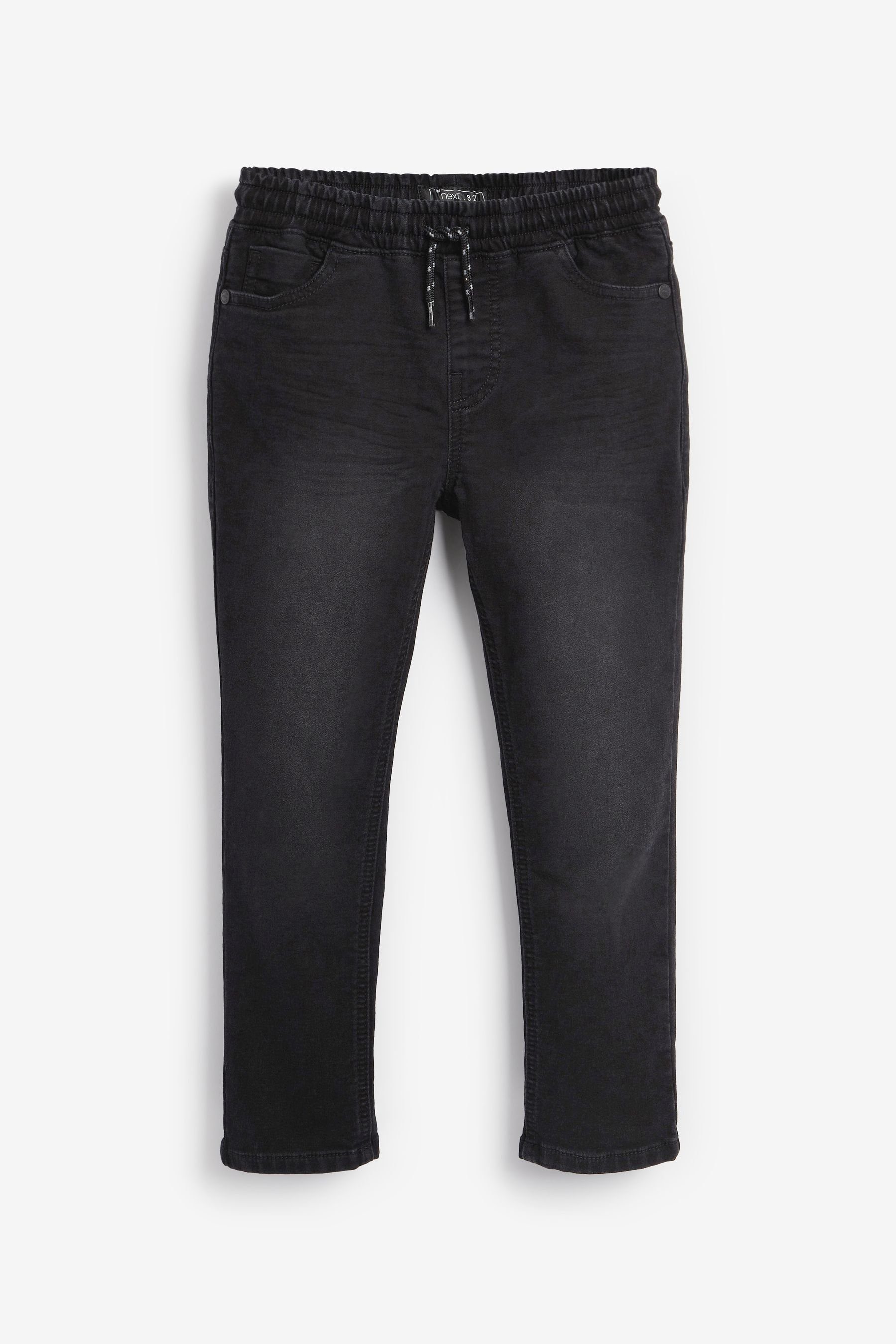 Next Regular-fit-Jeans Jersey-Jeans (1-tlg) Pull-On Waist Black