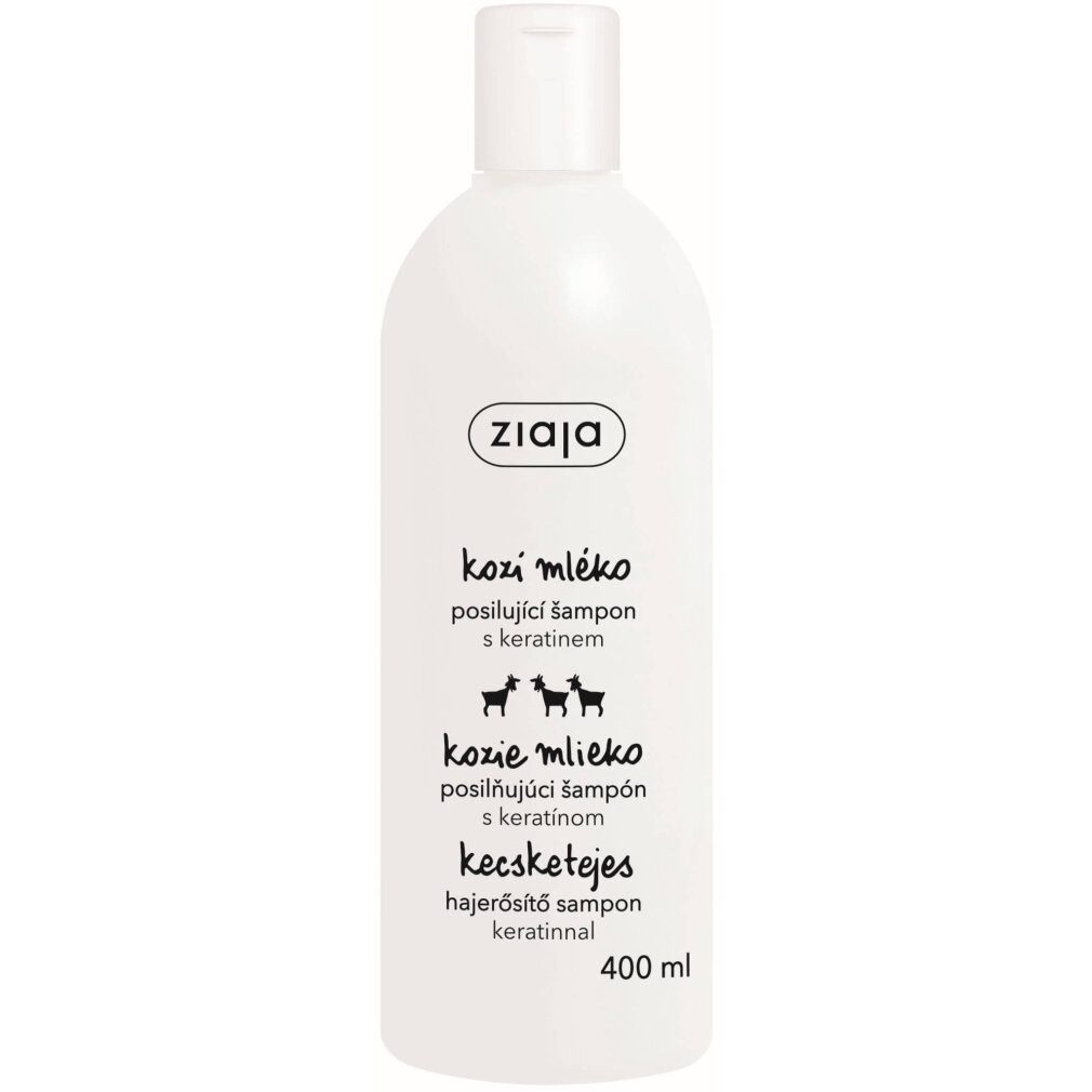 Ziaja Trockenshampoo Shampoo für trockenes und mattes Haar mit Keratin Ziegenmilch 400 ml