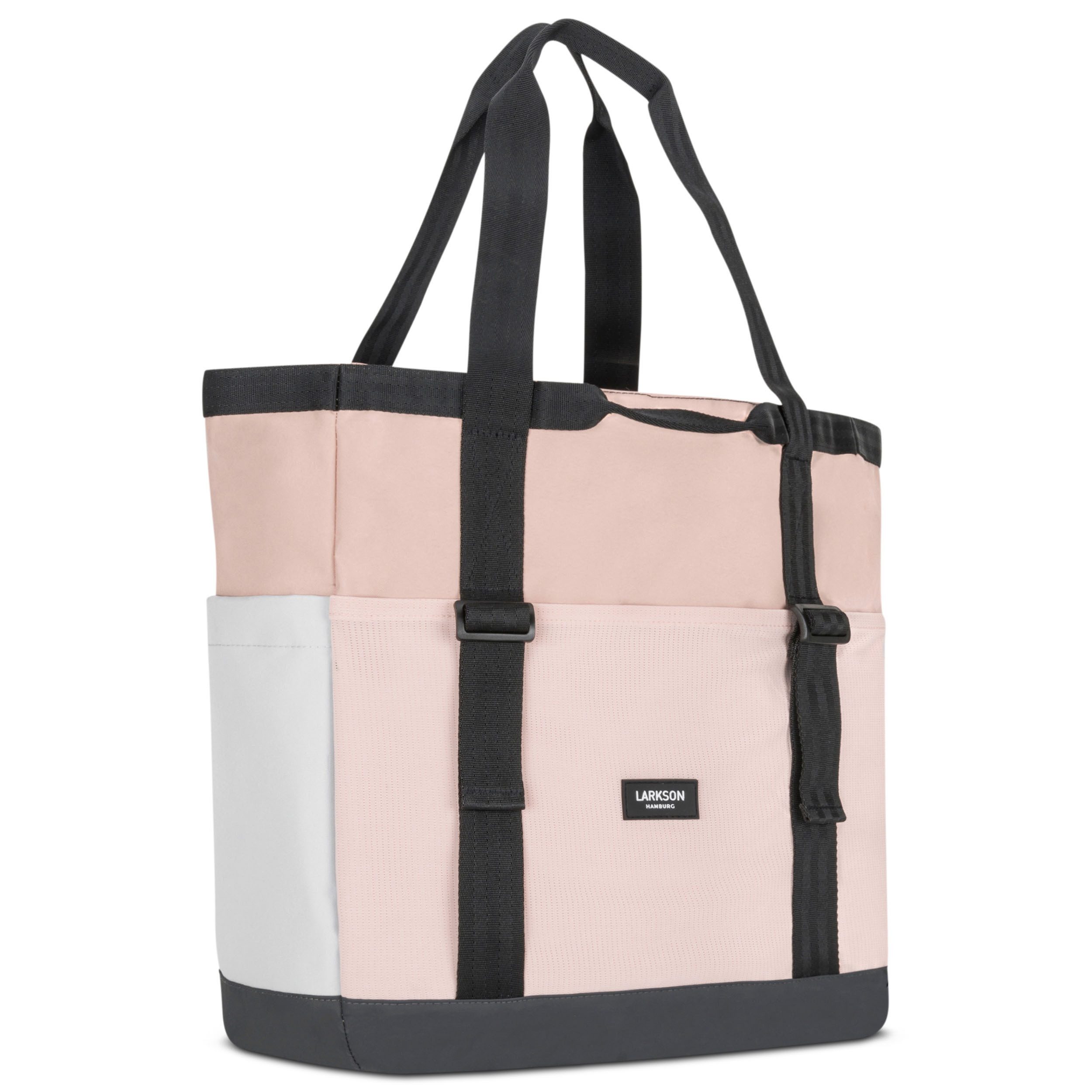 LARKSON Shopper Smilla Strandtasche für Damen und Herren (1-tlg), Große Beach Bag für Strand & Urlaub, Reißverschluss, Wasserabweisend