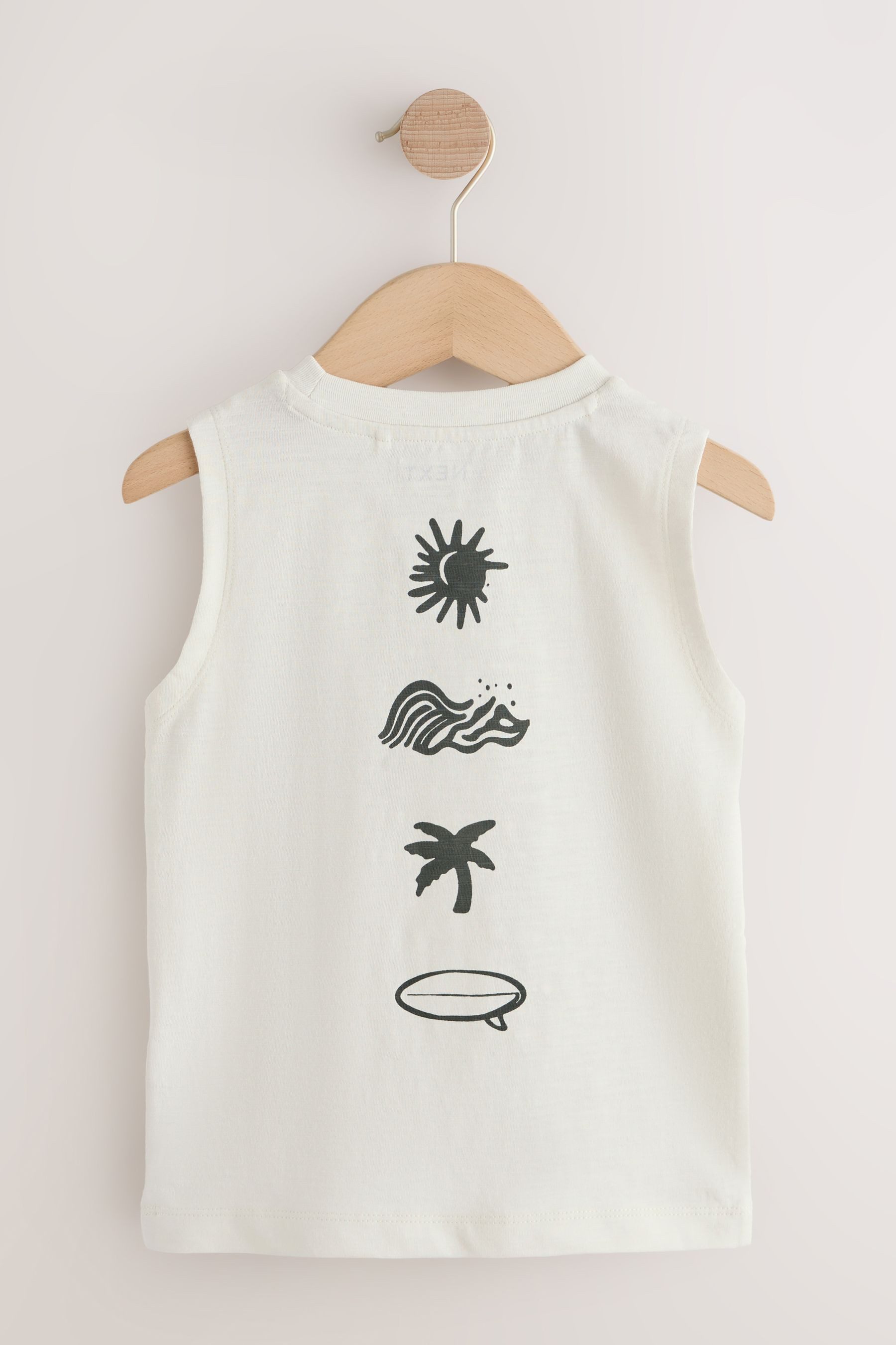 Next T-Shirt Trägerhemd mit Grafik, 3er-Pack (3-tlg)