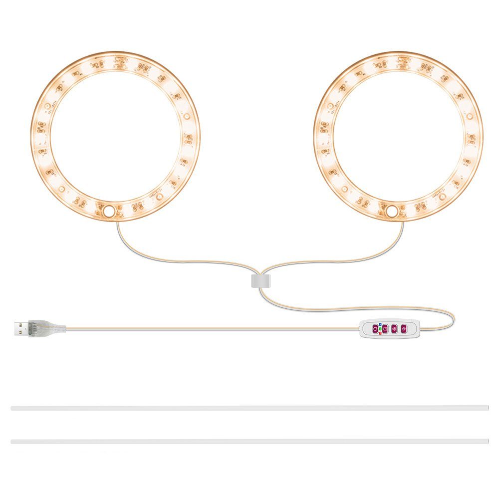 MUPOO Pflanzenlampe LED Pflanzenlampe, Timer Pflanzenlicht, 20-80 LEDs Pfla günstig online kaufen