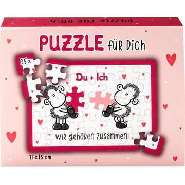 Sheepworld Puzzle Sheepworld Puzzle aus 35 Teilen "Du + Ich, Wir gehören zusammen", 35 Puzzleteile