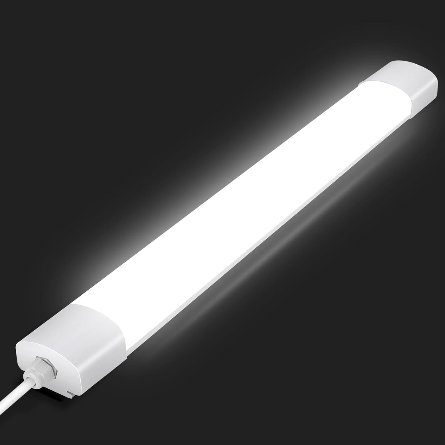 Oraymin LED Deckenleuchte Feuchtraumleuchte 60cm/90cm/120cm/150cm, 4000K, Werkstatt Röhre, LED fest integriert, Neutralweiß, LED Deckenleuchte Feuchtraumleuchte