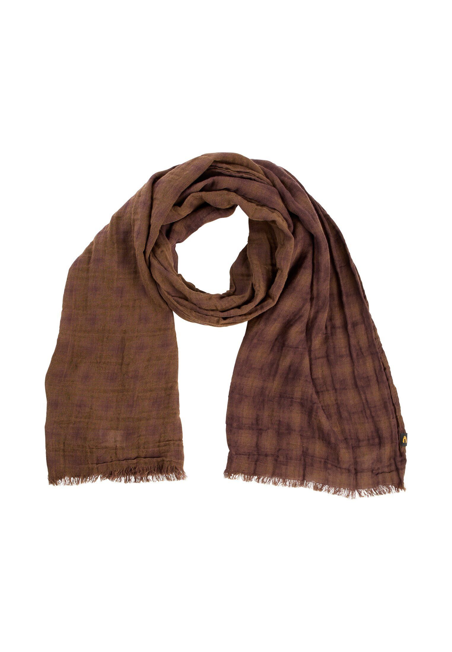 camel active Modeschal Schal aus reiner Baumwolle