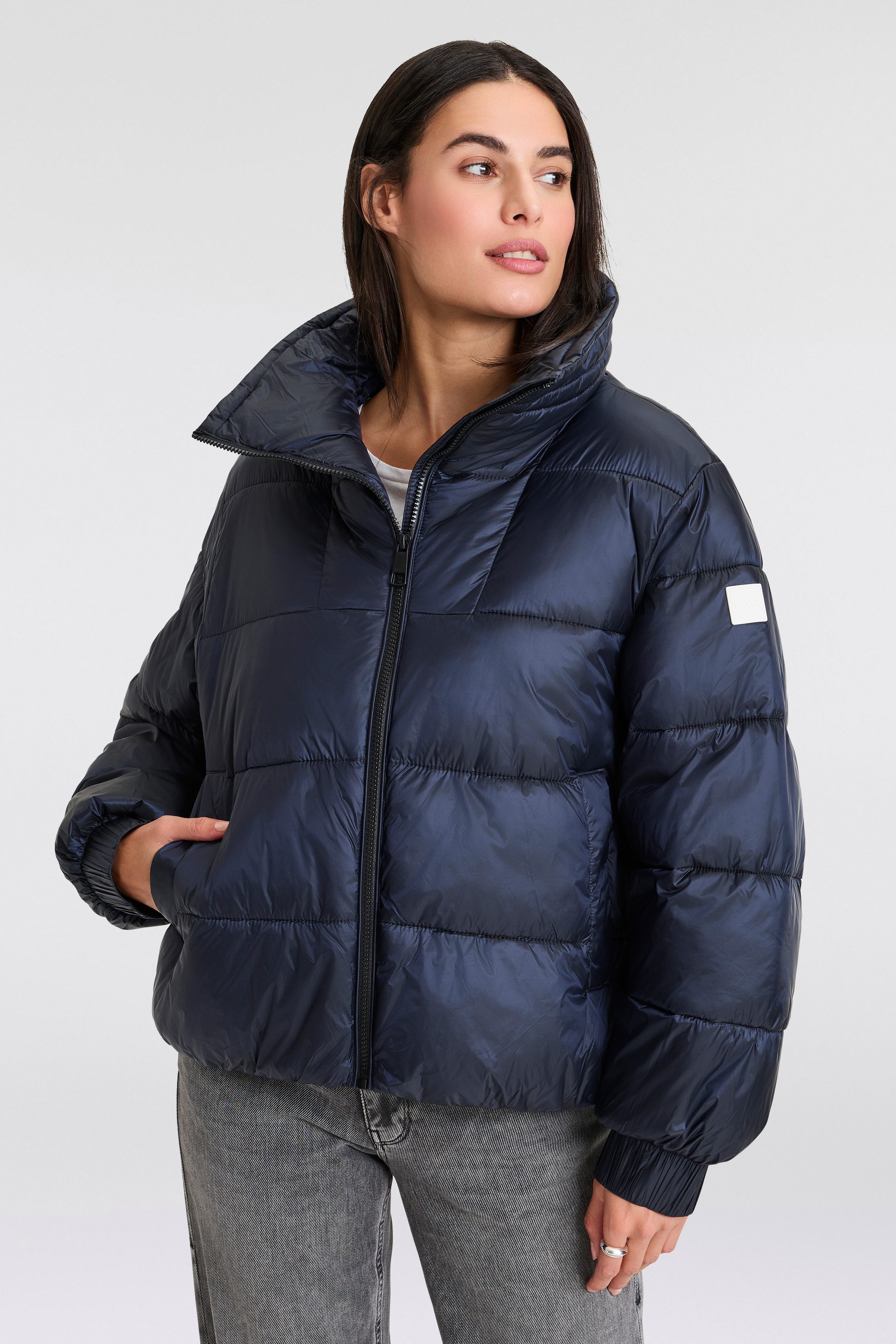 BOSS ORANGE Outdoorjacke "Padina Premium Damenmode", mit gefüttertem Kragen günstig online kaufen