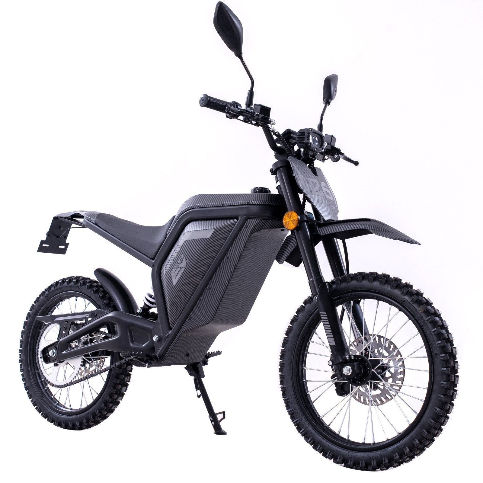 EVERCROSS TECH E-Motorrad Elektro Dirtbike, 60V 27Ah, Hydraulikscheibenbremsen, 45 km/h, 4000 W, 45 km/h, Bürstenloser Mittelmotor, bis 50km Reichweite,AM-Klasse