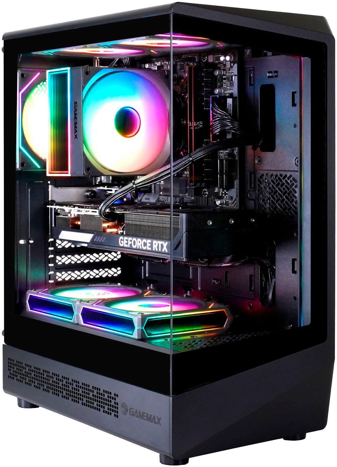 GAMEMAX MegaDeal VISTA COC 8145 AMD Ryzen 7 5700X 16GB 480GB SSD RTX 5060 Gaming-PC-Komplettsystem (27", AMD Ryzen 7 5700X, RTX 5060, 16 GB RAM, 480 GB SSD, Windows 11 + MSI PRO MP272L LCD-Monitor, 68,6cm (27)
