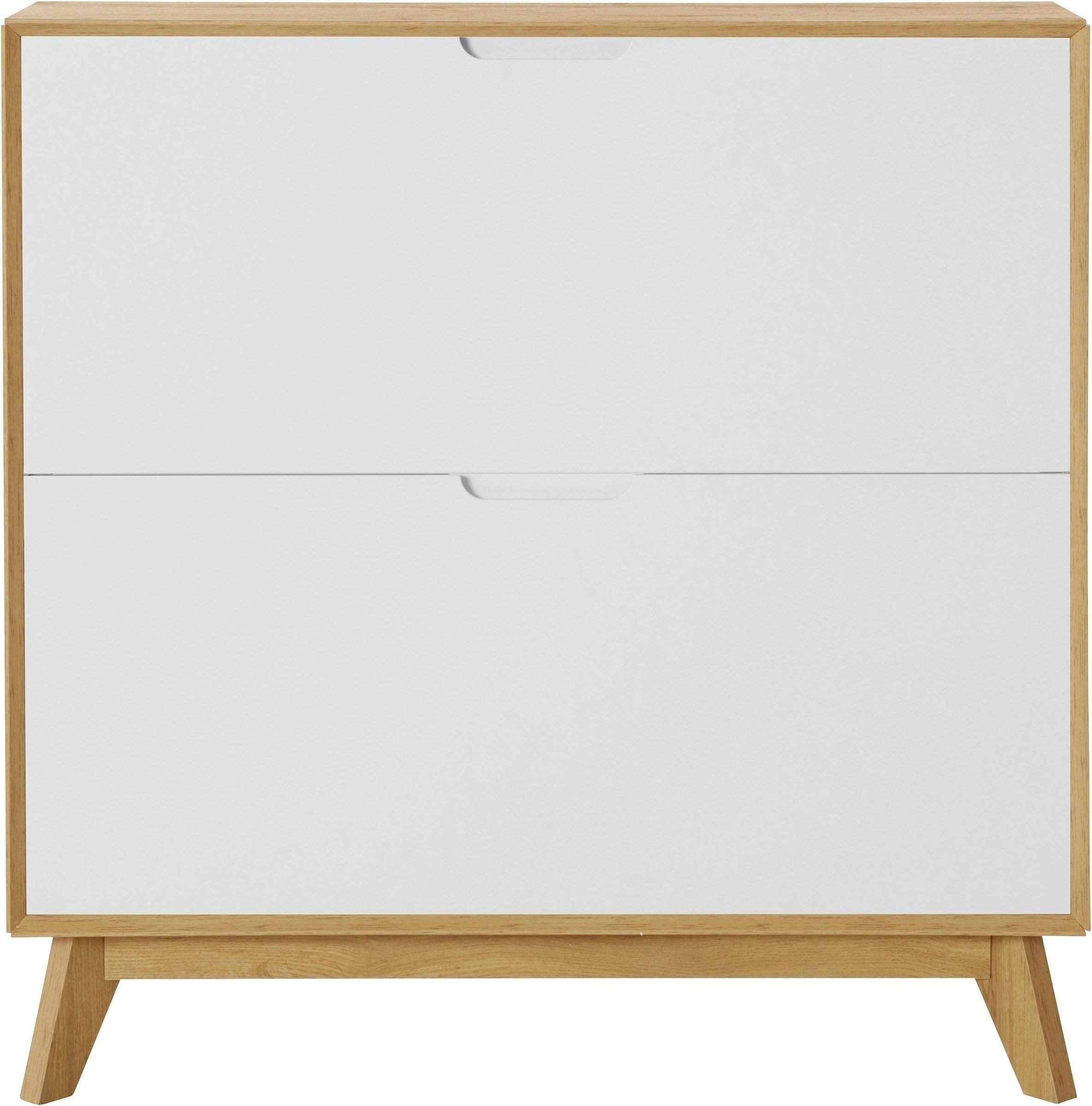 freiraum Schuhkipper Essen, in Eiche-Dekor / Weiß - 89x90x24cm (BxHxT)