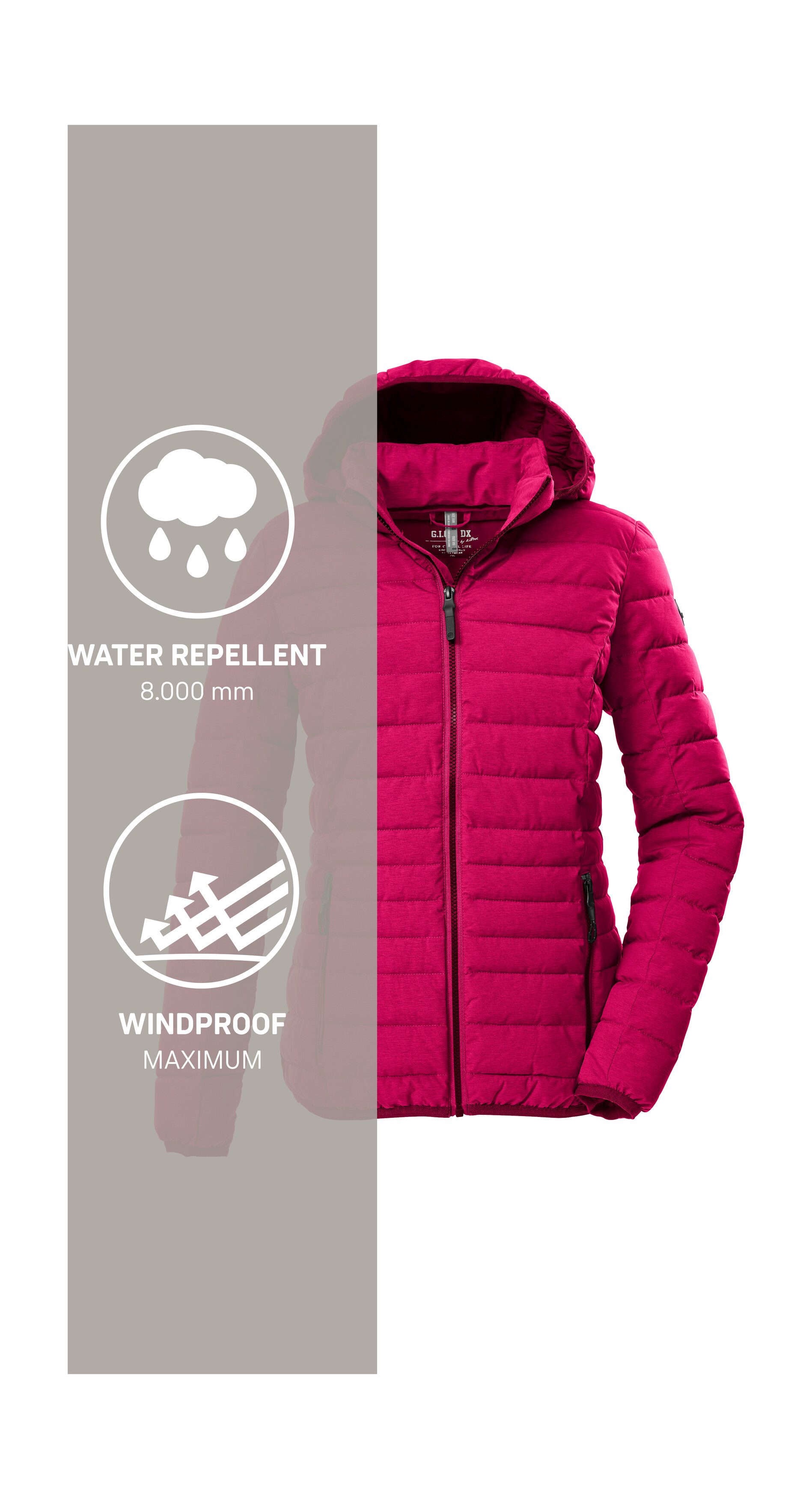 G.I.G.A. DX by killtec Steppjacke GW 49 WMN QLTD JCKT Wind- und wasserabweisende Damen Steppjacke mit 8.000 mm Wassersäule