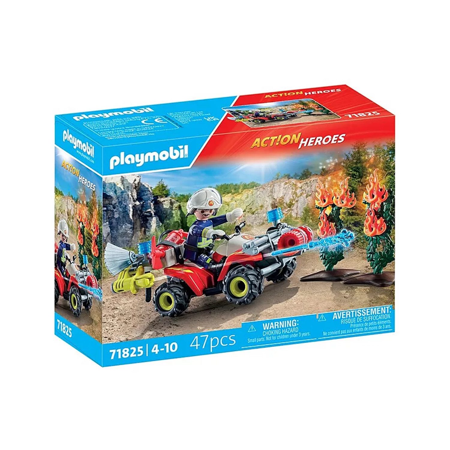 Playmobil® 71825 Feuerwehr Quad löscht Heckenbrand Konstruktions-Spielset günstig online kaufen