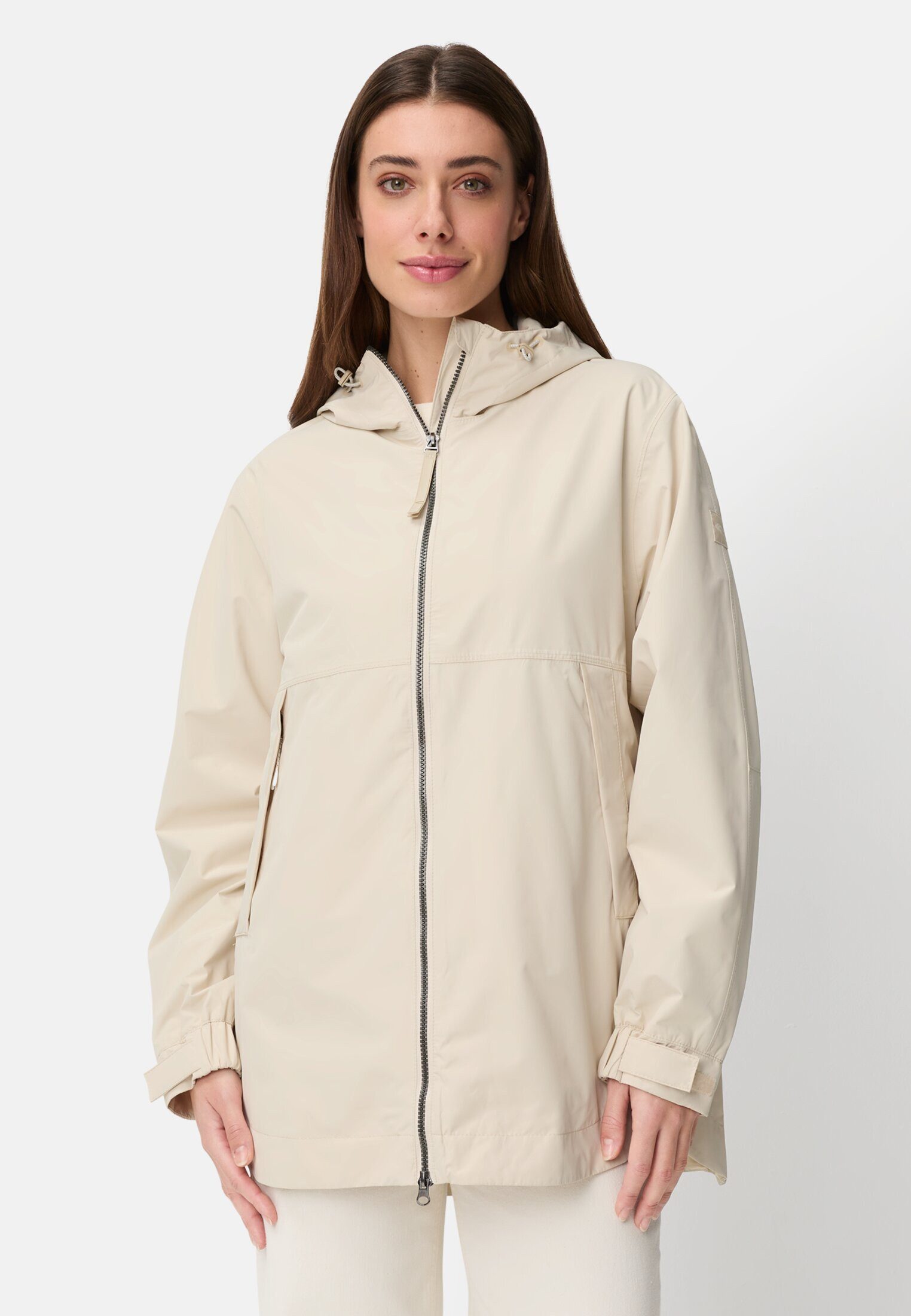 camel active Funktionsjacke mit verstellbarer Kapuze Langarm Reflektierende Details