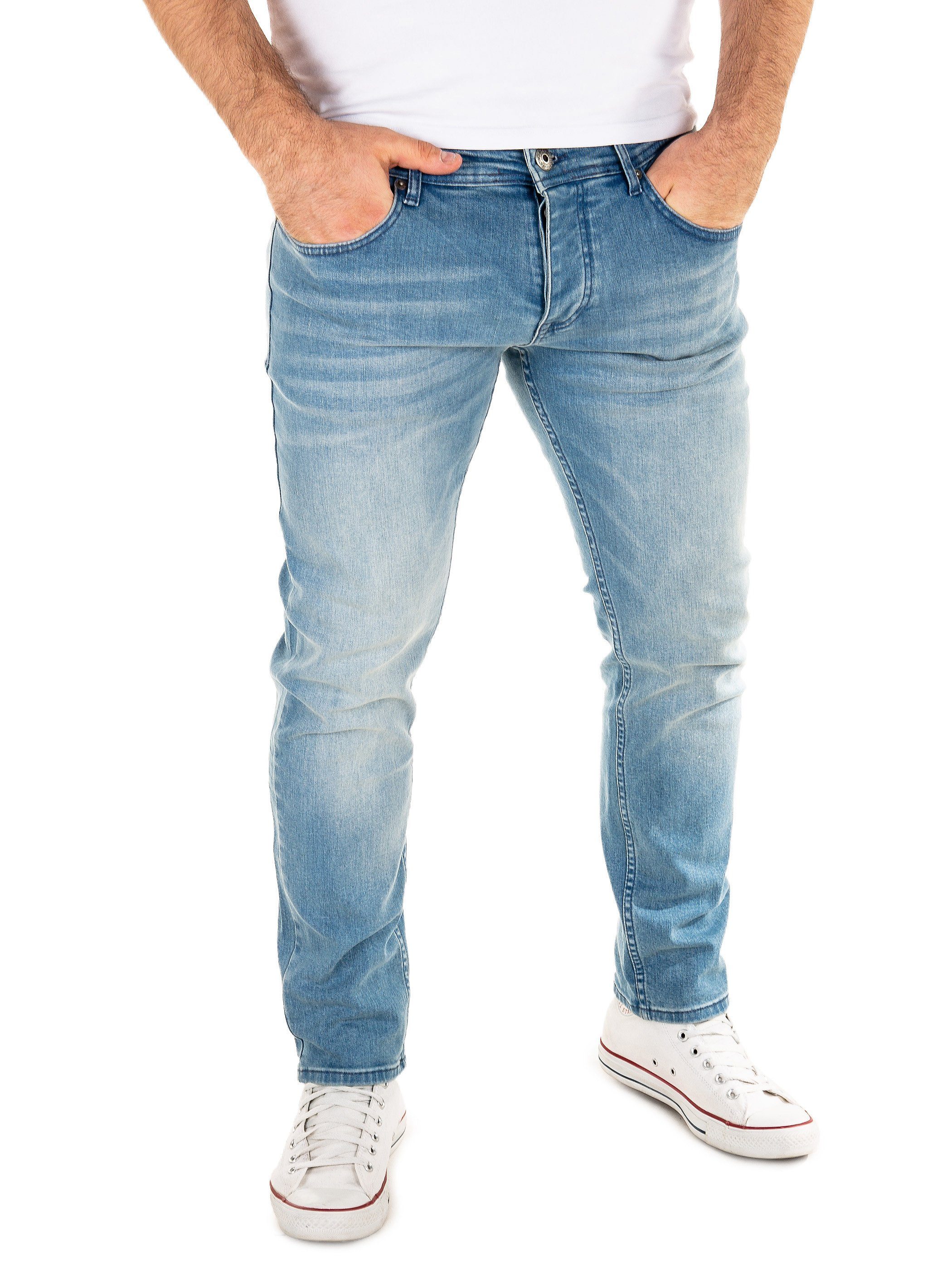 Herren Jeans WOTEGA Slim-fit-Jeans Alistar Stretch Herren Jeans mit Stretchanteil