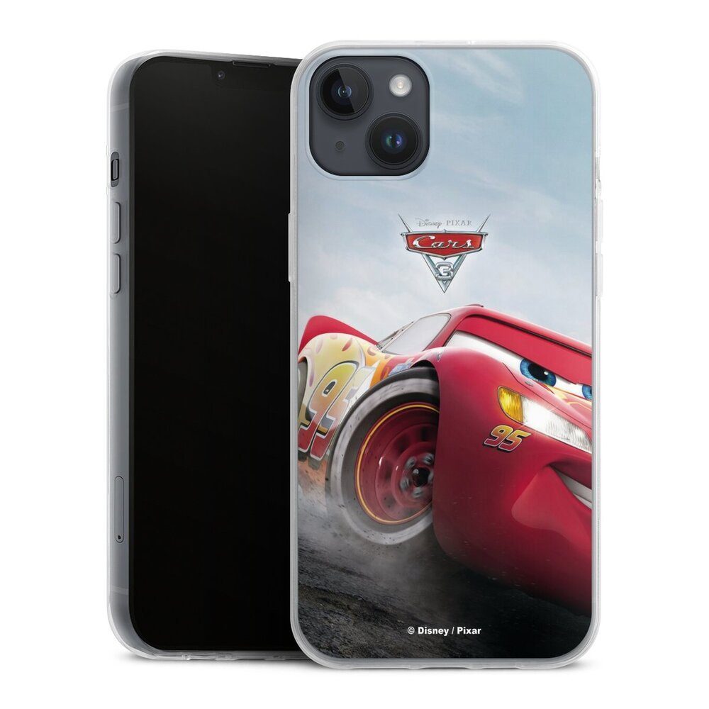 DeinDesign Handyhülle Lightning Mcqueen 95 Offizielles Lizenzprodukt Cars, Apple iPhone 14 Plus Slim Case Silikon Hülle Ultra Dünn Schutzhülle