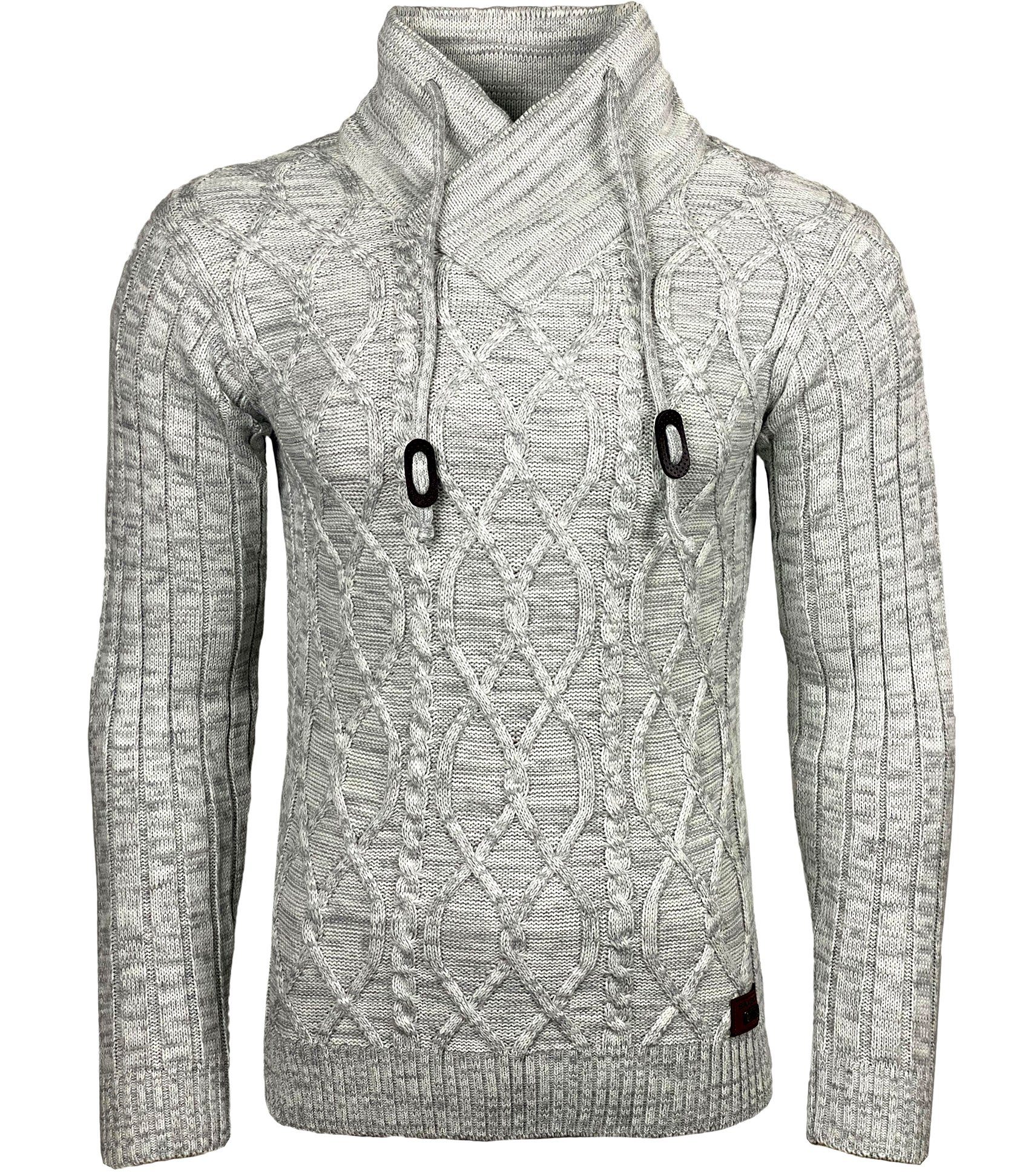 Baxboy Strickpullover Baxboy Herren Meliert Pullover günstig online kaufen