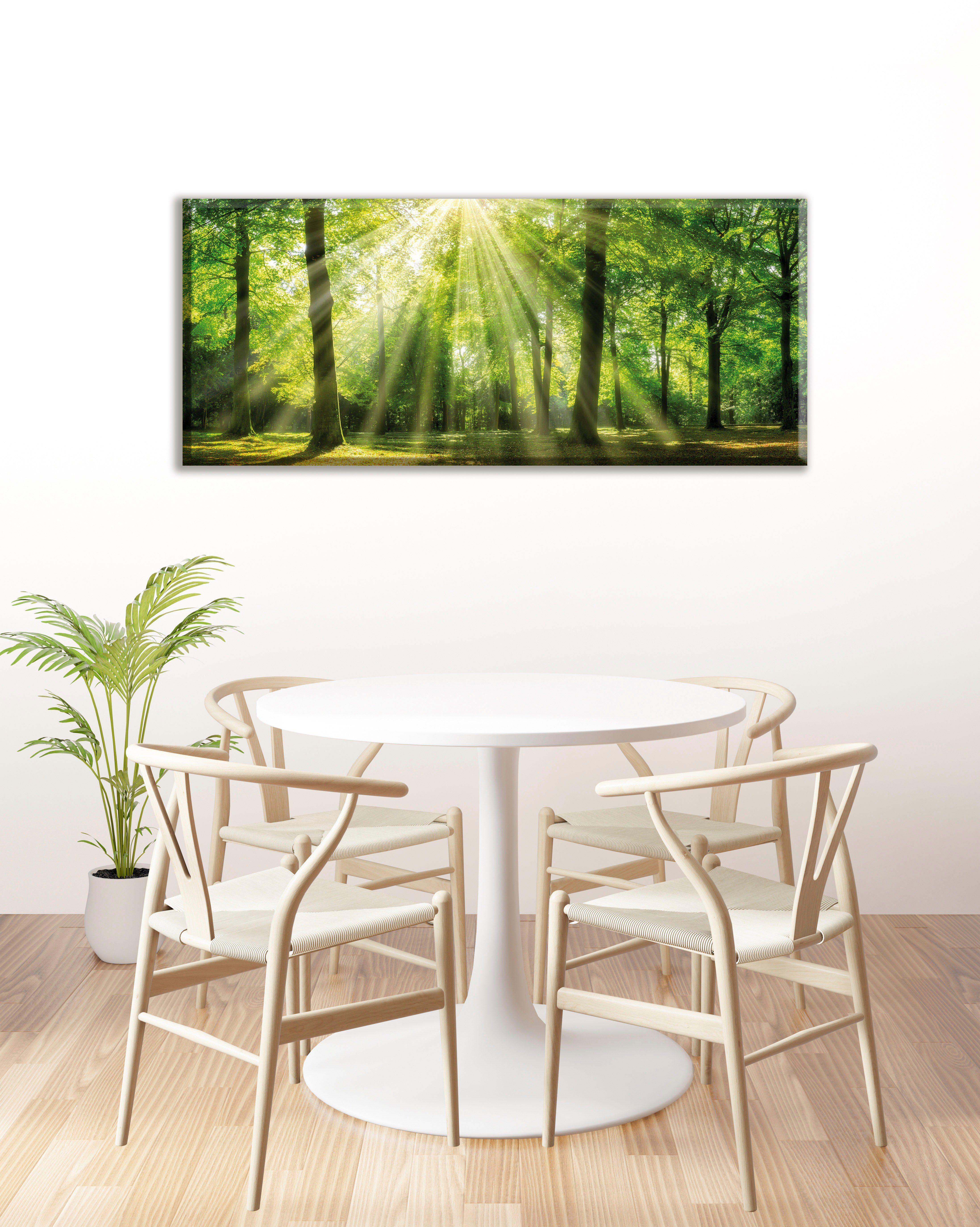 Bönninghoff Leinwandbild Wandbild WALD – Leinwandbild Keilrahmen, Bäume, Natur, Wald (1 St), auf Keilrahmen gespannt