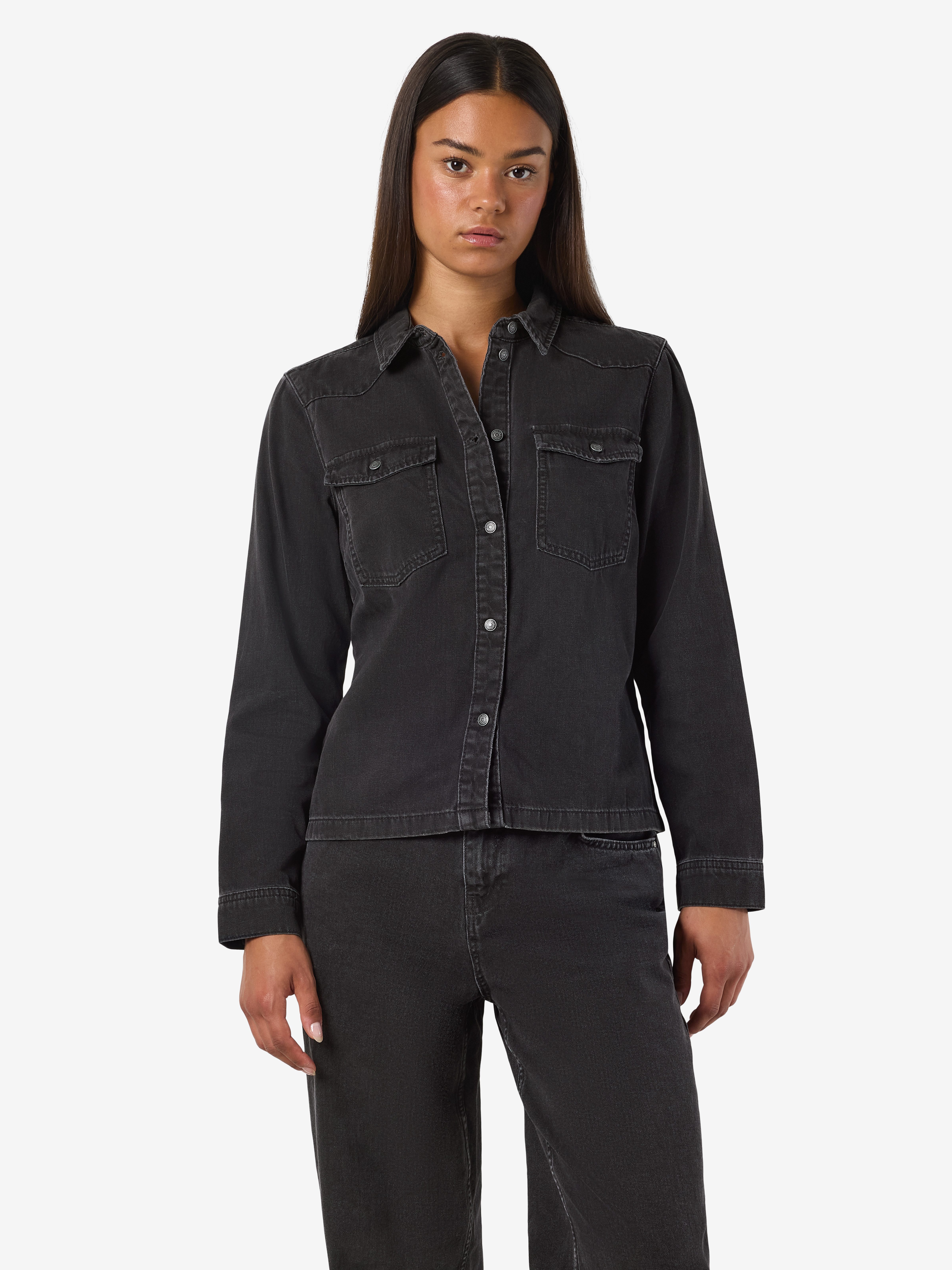 Noisy may Jeansbluse NMNEW SIGNE L/S DENIM SHIRT VI001BL NOOS günstig online kaufen