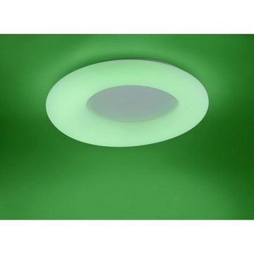 Paul Neuhaus LED Deckenleuchte LOLAsmart-DONUT Ø60cm 40W CCT 2700K-5000K RGB Google Alexa WiFi, LED fest integriert, mit Fernbedienung