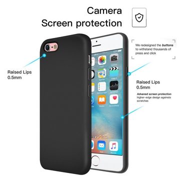 CoolGadget Handyhülle Black Series Handy Hülle für Apple iPhone 6 4,7 Zoll, Edle Silikon Robust Schutzhülle für iPhone 6, iPhone 6S Hülle