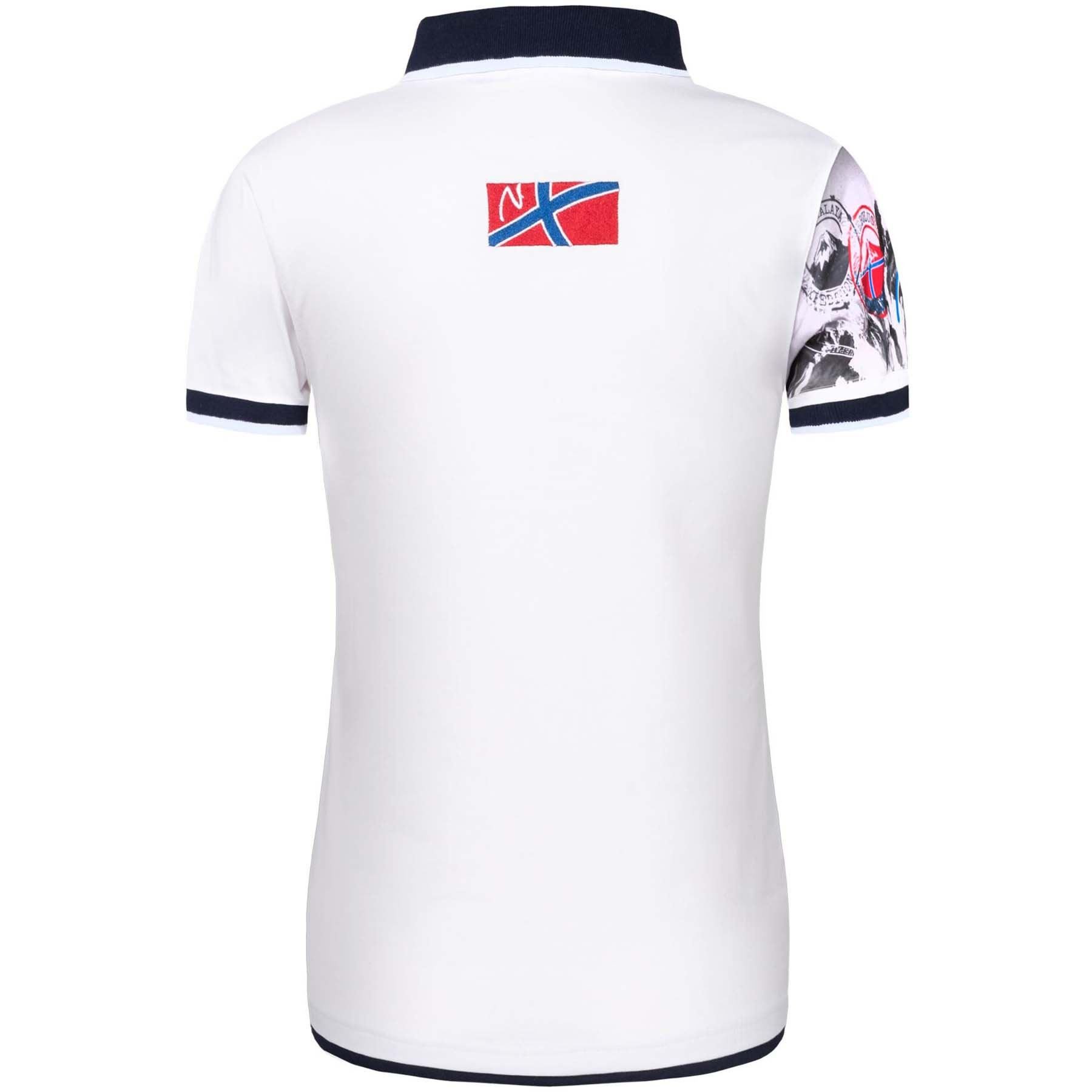 Nebulus Poloshirt PARAS, P4017 - Damen, weiß-navy, M/38