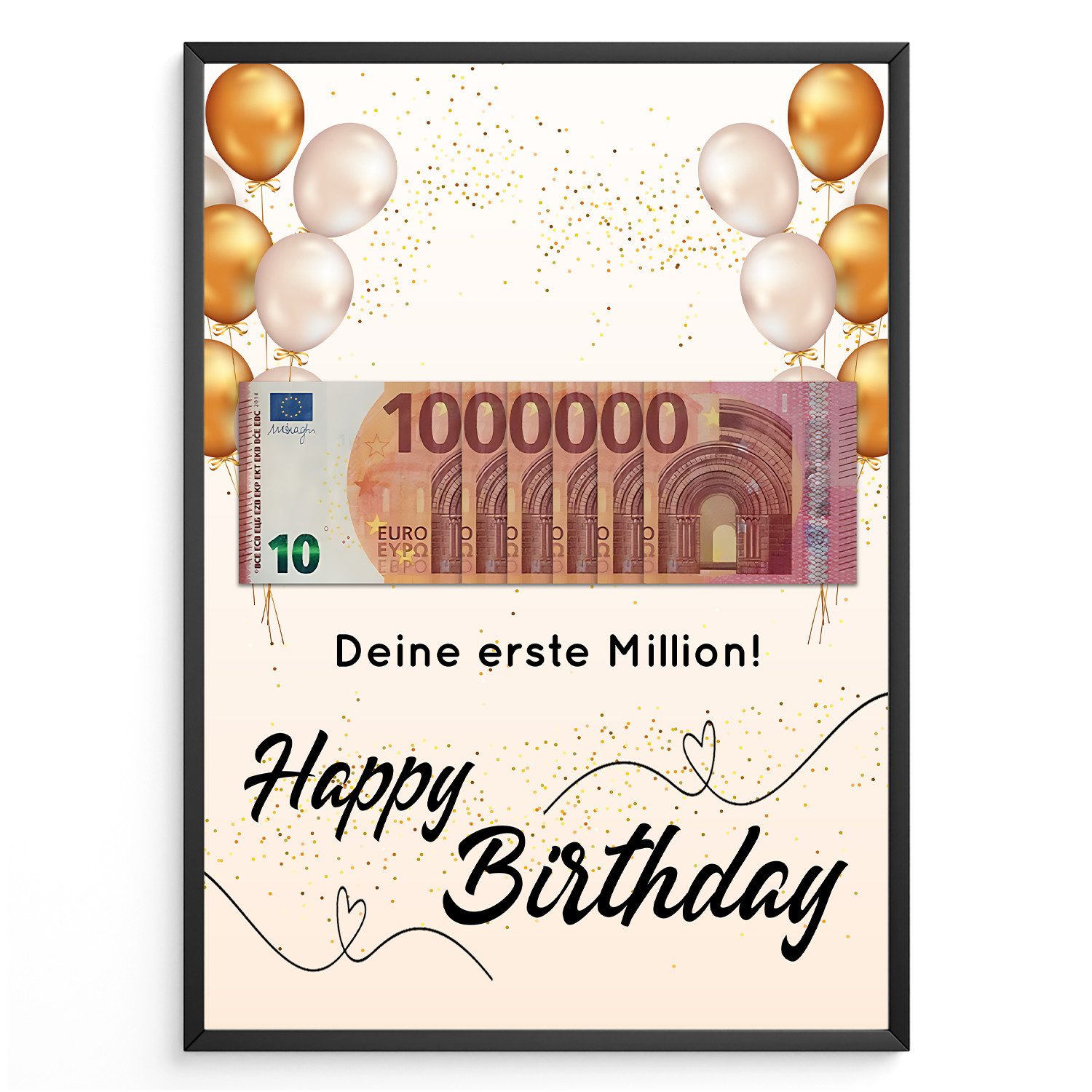 Tigerlino Poster Geburtstag Geldgeschenk Lustig Geburtstagsgeschenk Männer Frauen