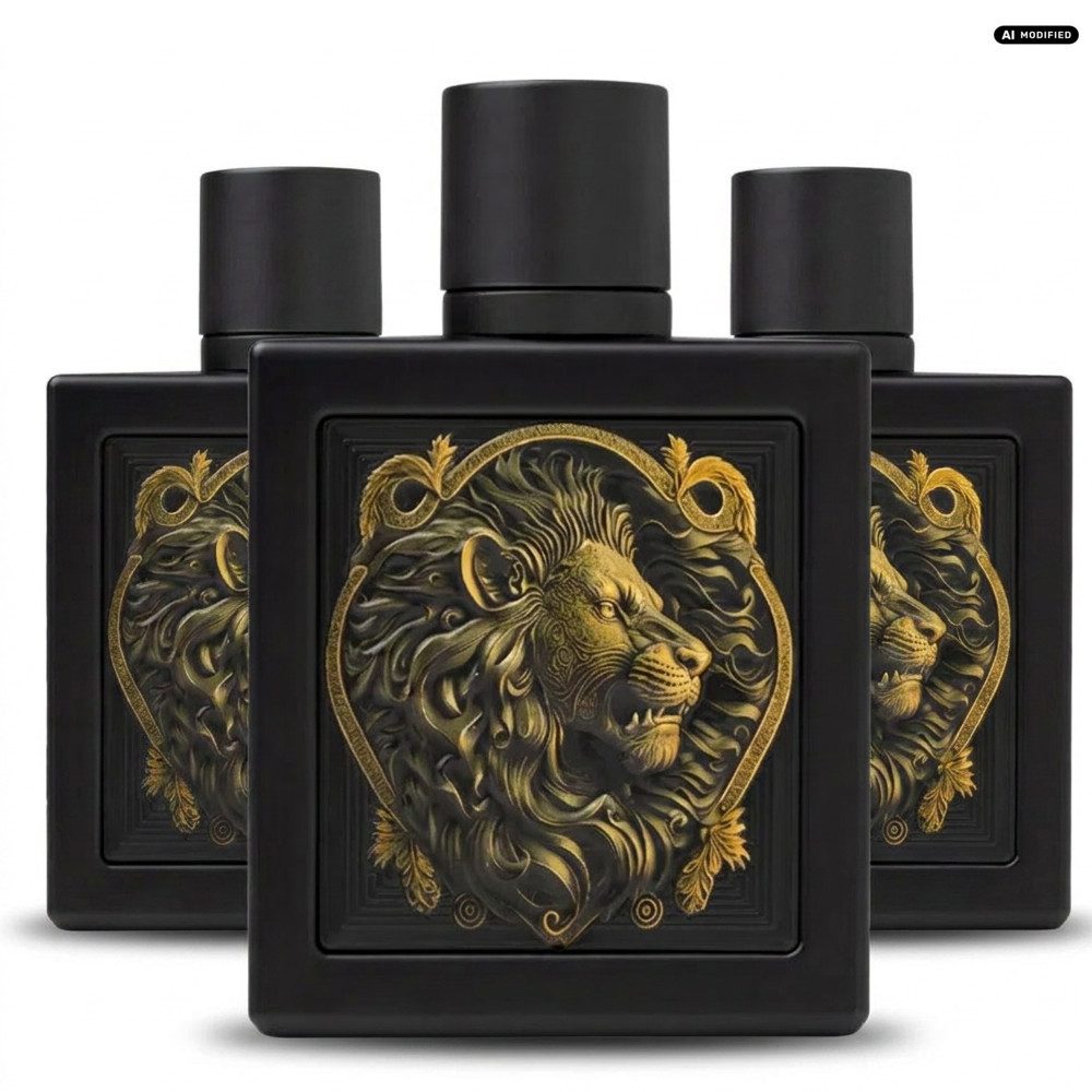 Rayhaan Eau de Parfum Rayhaan Lion Eau de Parfum 3er Set, 1-tlg., Vorteilspack mit drei Eau de Parfum Flakons