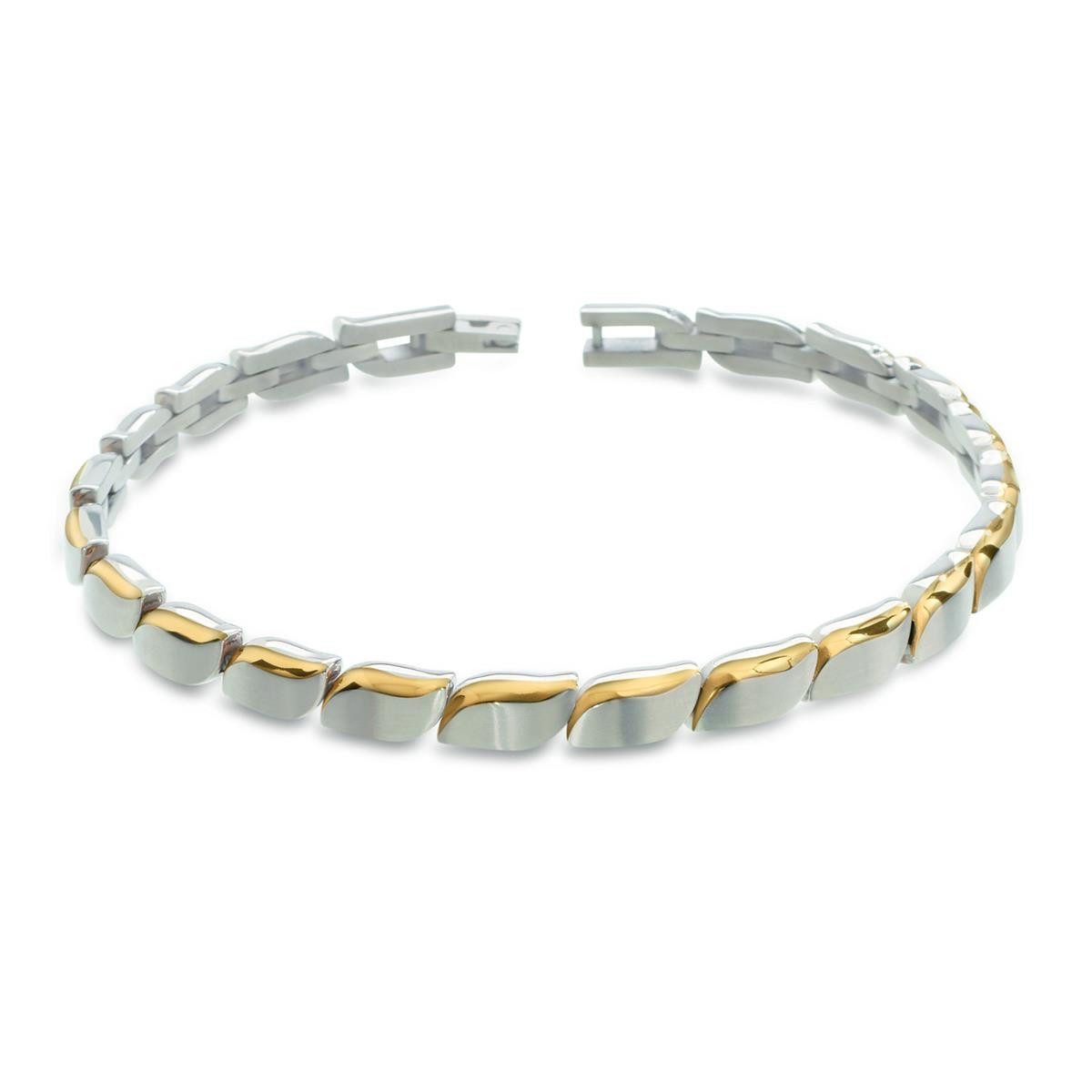 Boccia Armband Boccia Armband 03032-02 Titan gold-plattiert 21 cm (kein Set, 1-tlg., kein Set)