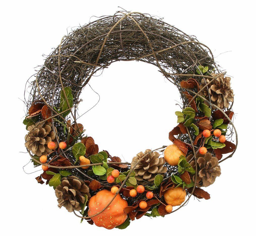 Home-trends24.de Dekokranz Kranz Herbstdeko Kürbis Dekokranz günstig online kaufen